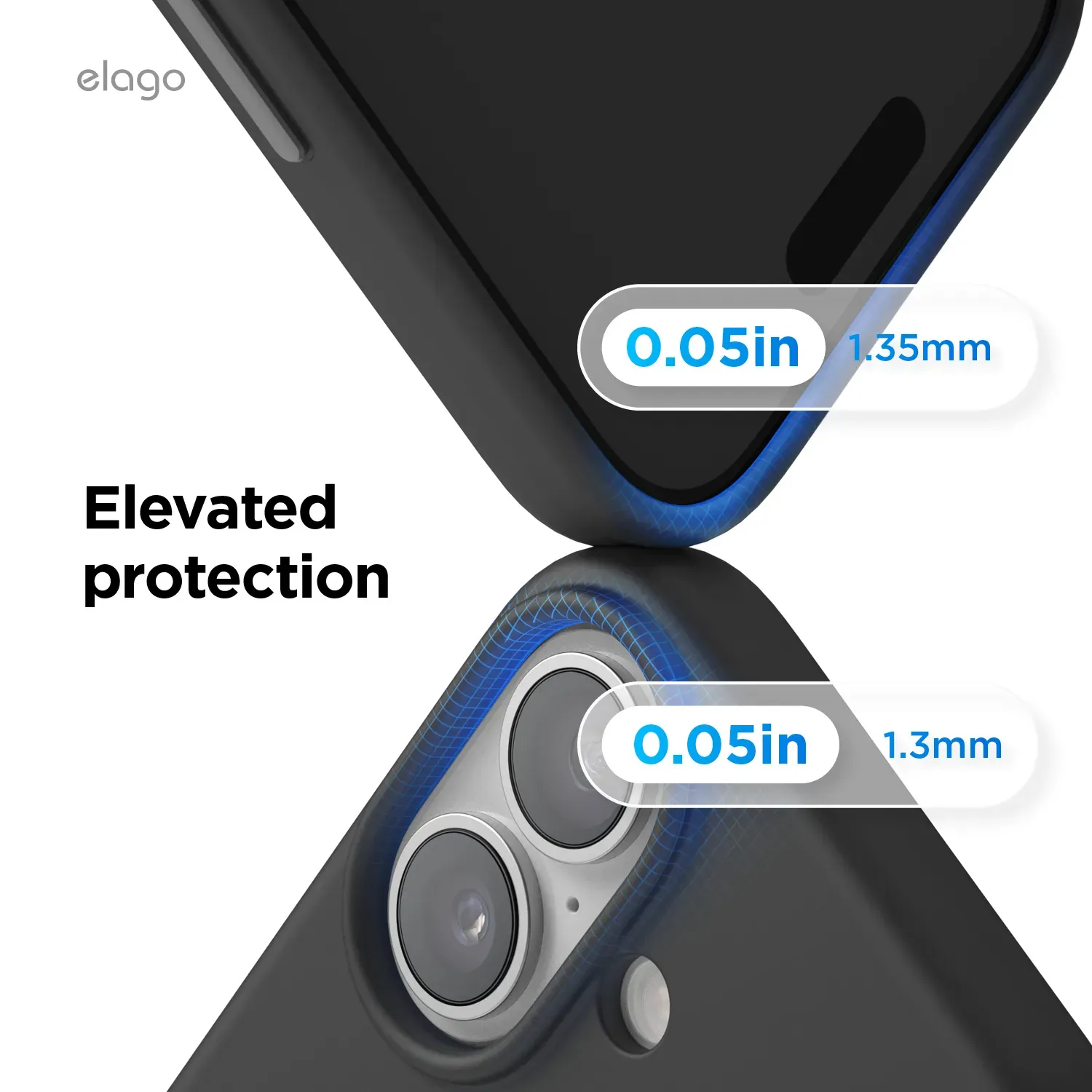 elago MagSafe-kompatibilis iPhone 17 szilikontok - fekete