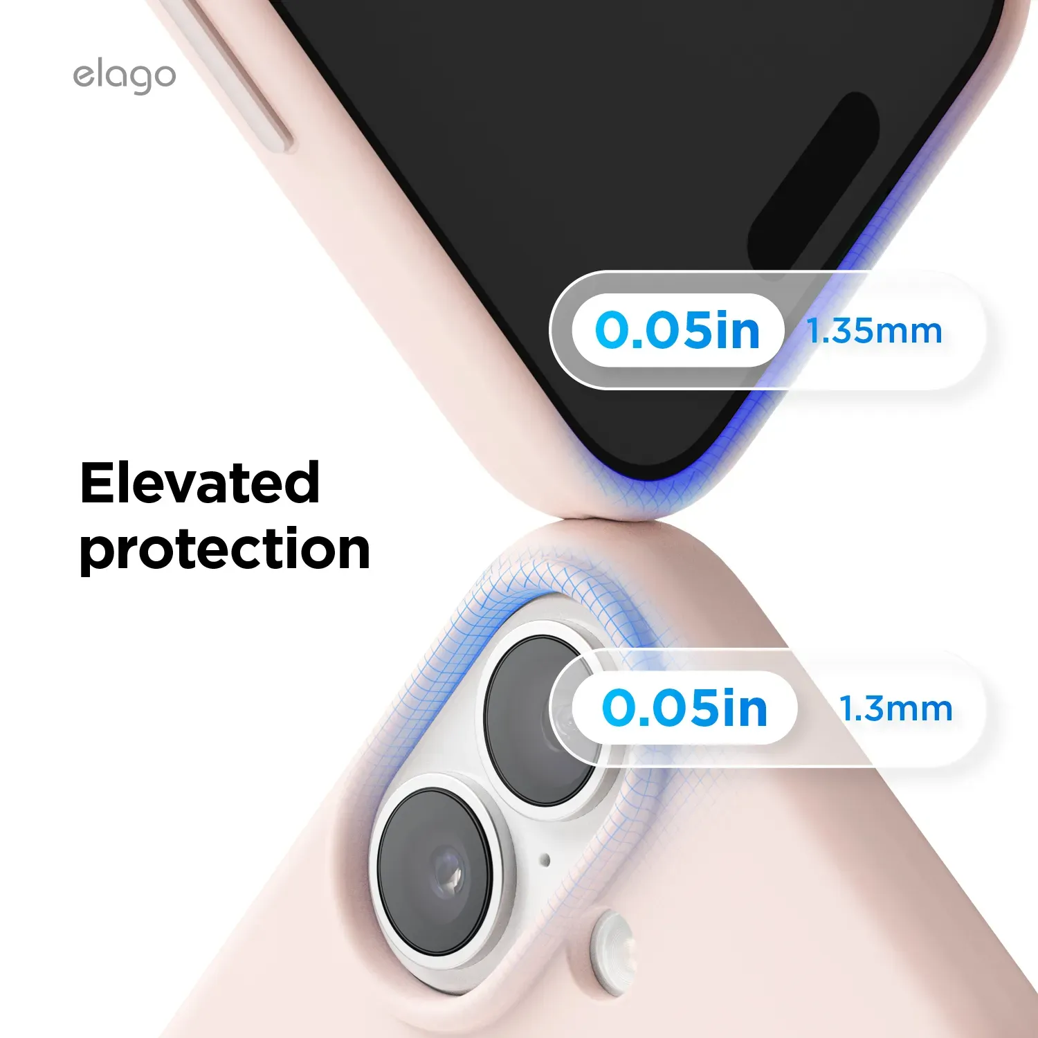 elago MagSafe-kompatibilis iPhone 17 szilikontok - rózsaszín
