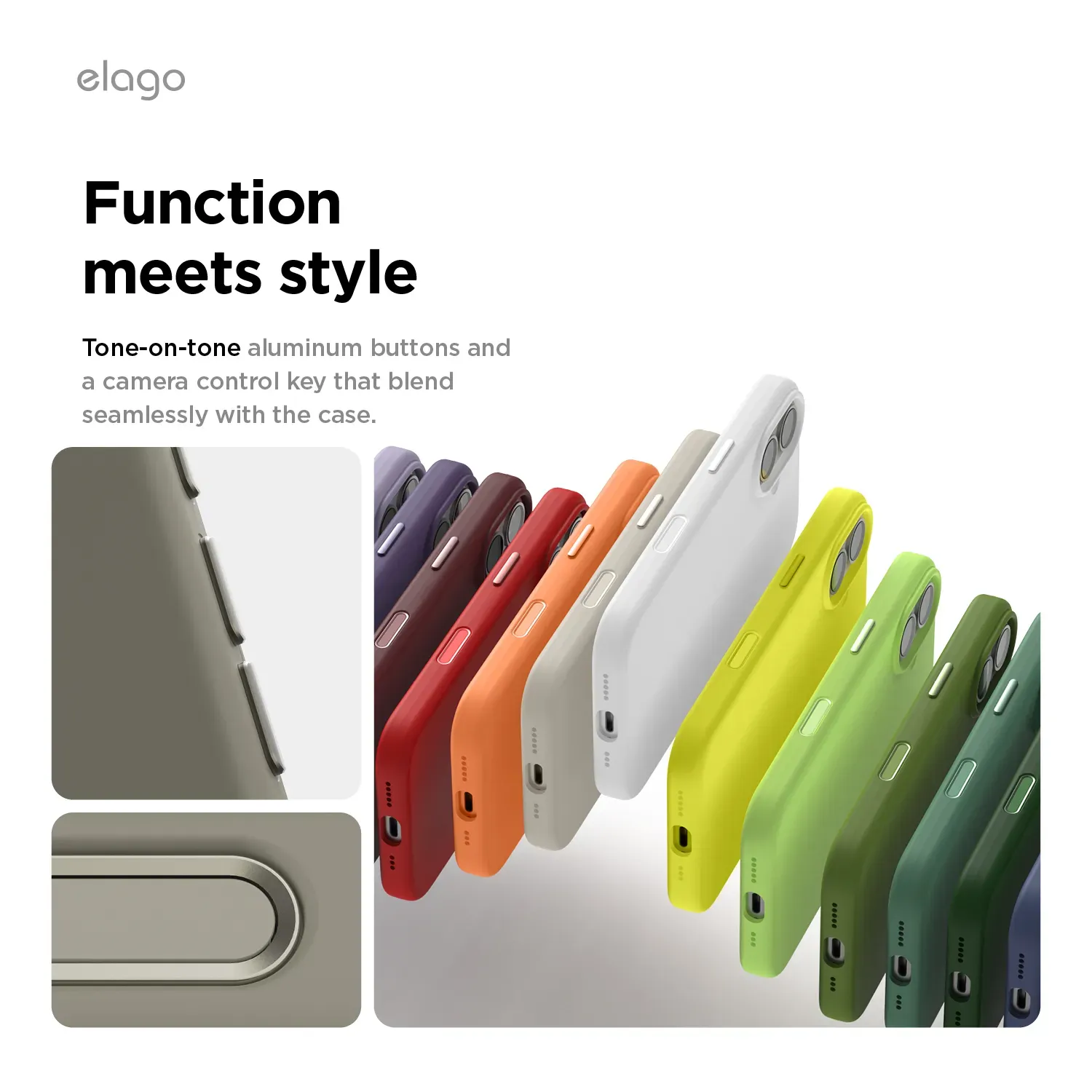 elago MagSafe-kompatibilis iPhone 17 szilikontok - sötétszürke