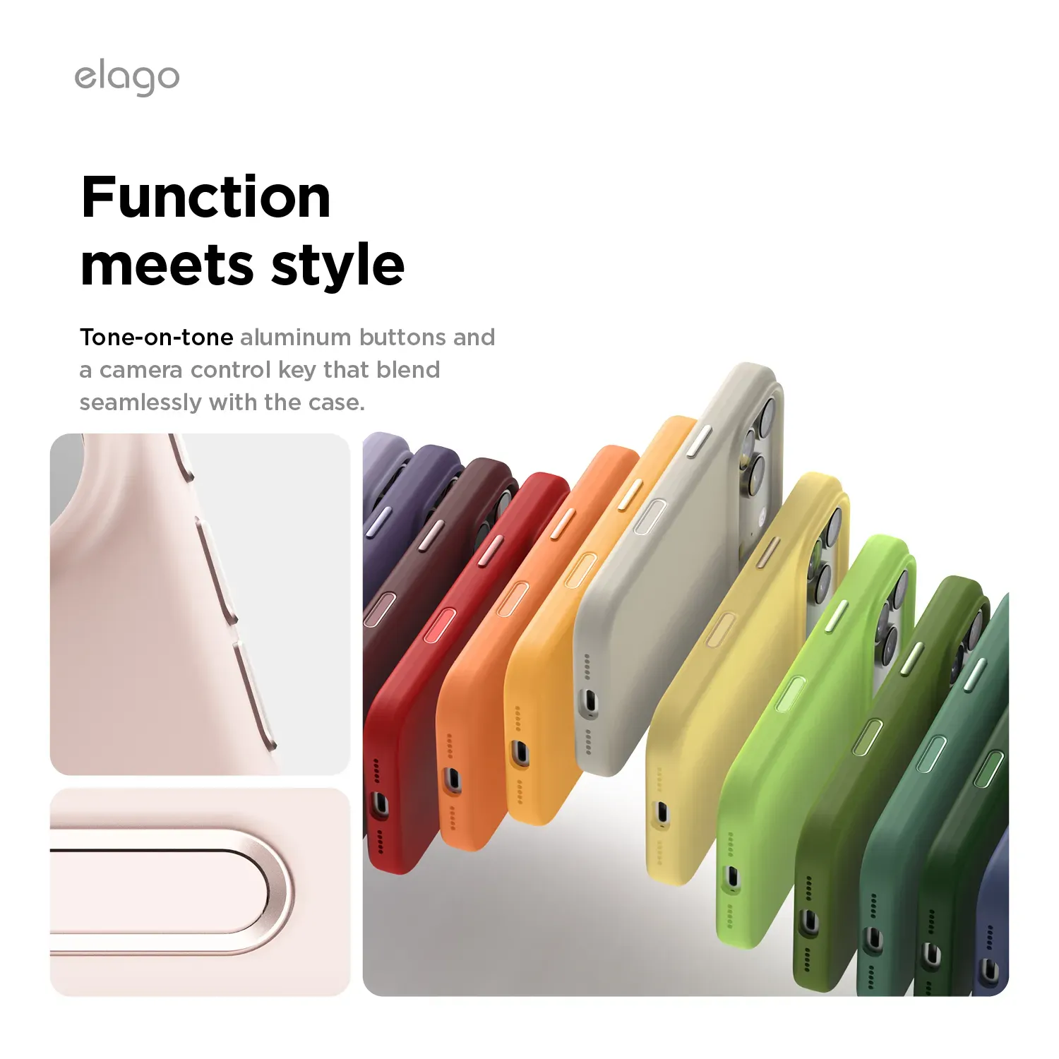 elago MagSafe-kompatibilis iPhone 17 Pro szilikontok - rózsaszín