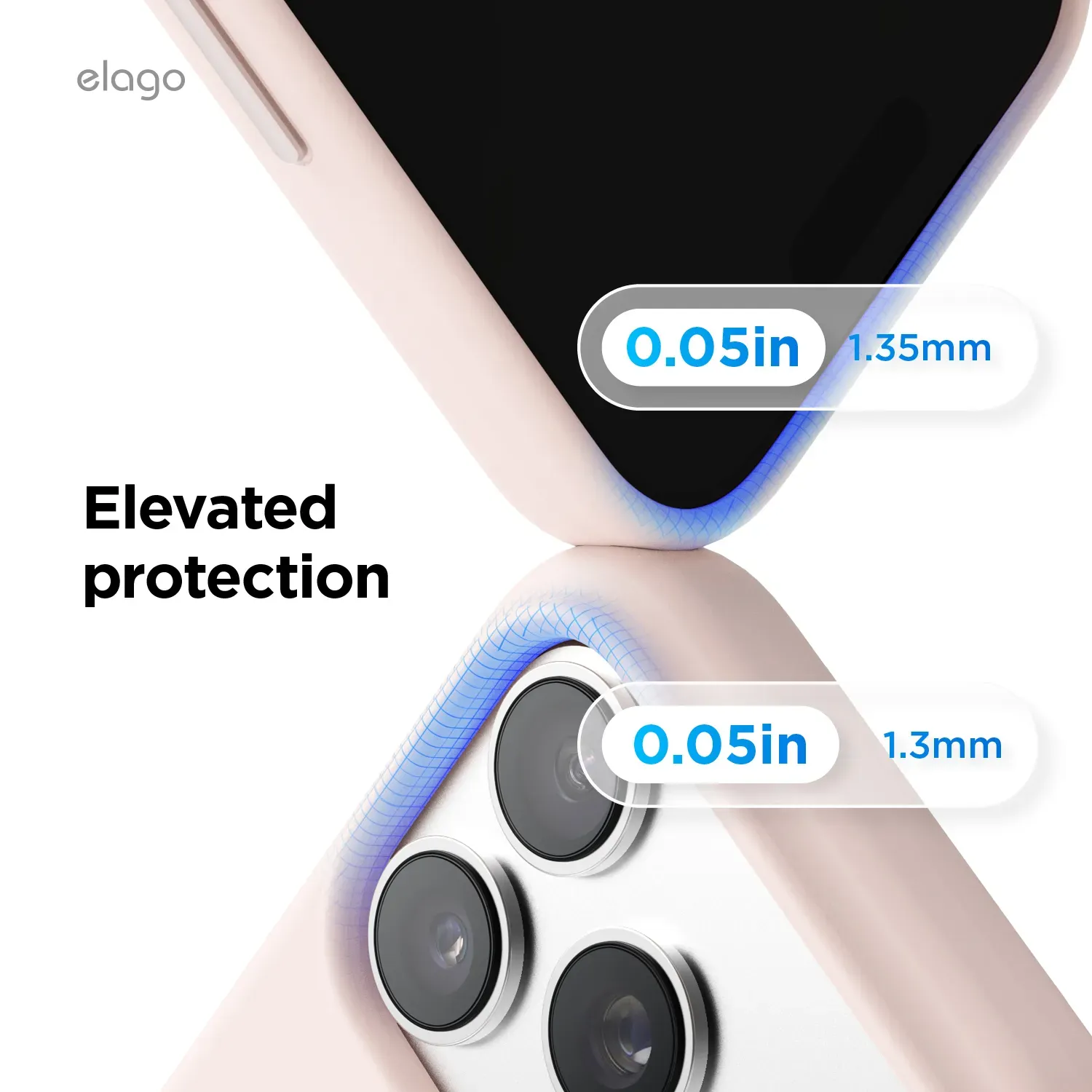 elago MagSafe-kompatibilis iPhone 17 Pro szilikontok - rózsaszín