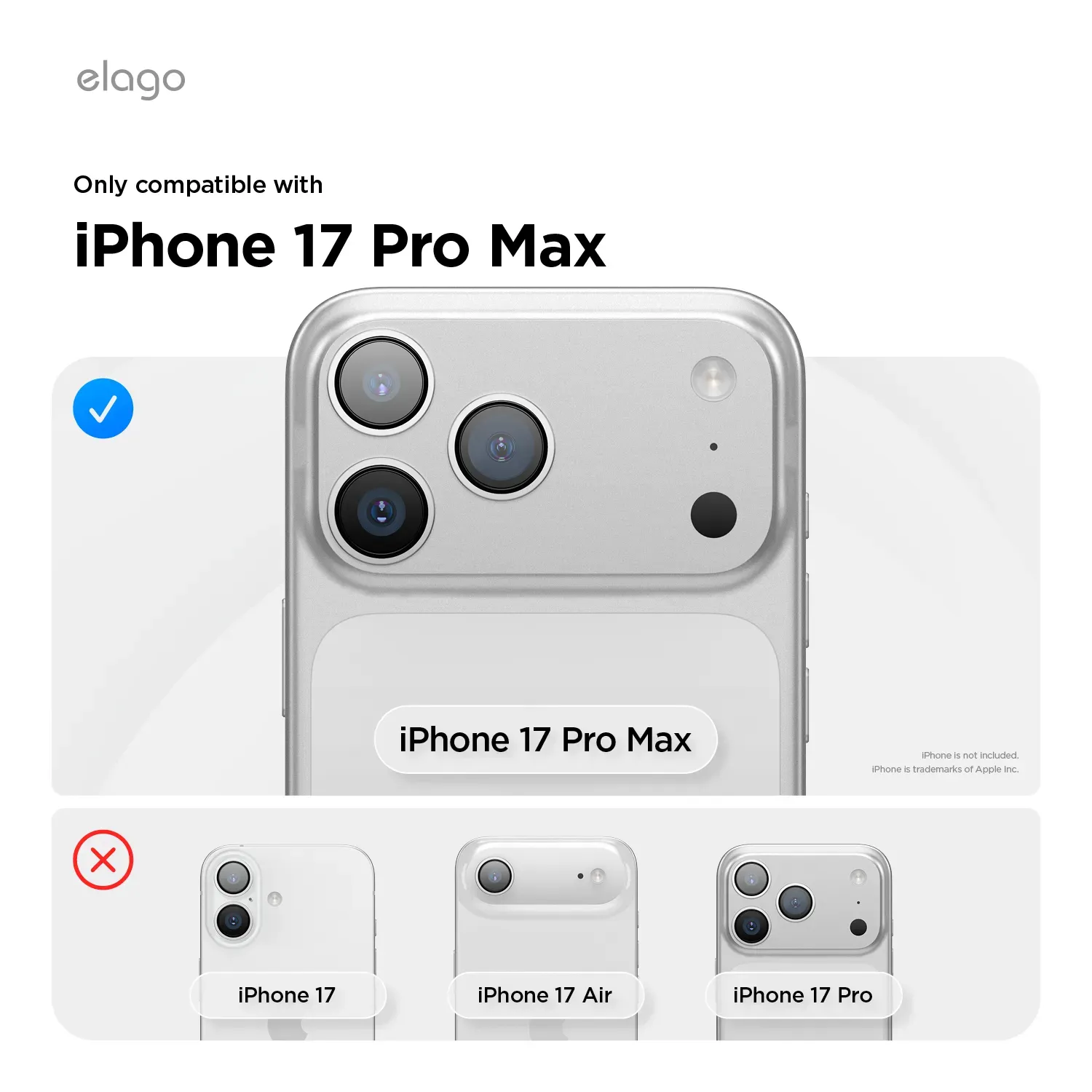 elago MagSafe-kompatibilis iPhone 17 Pro Max szilikontok - fekete