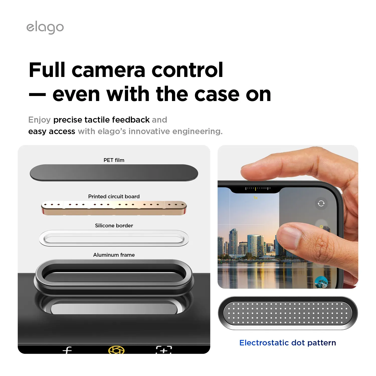 elago MagSafe-kompatibilis iPhone 17 Pro Max szilikontok - fekete