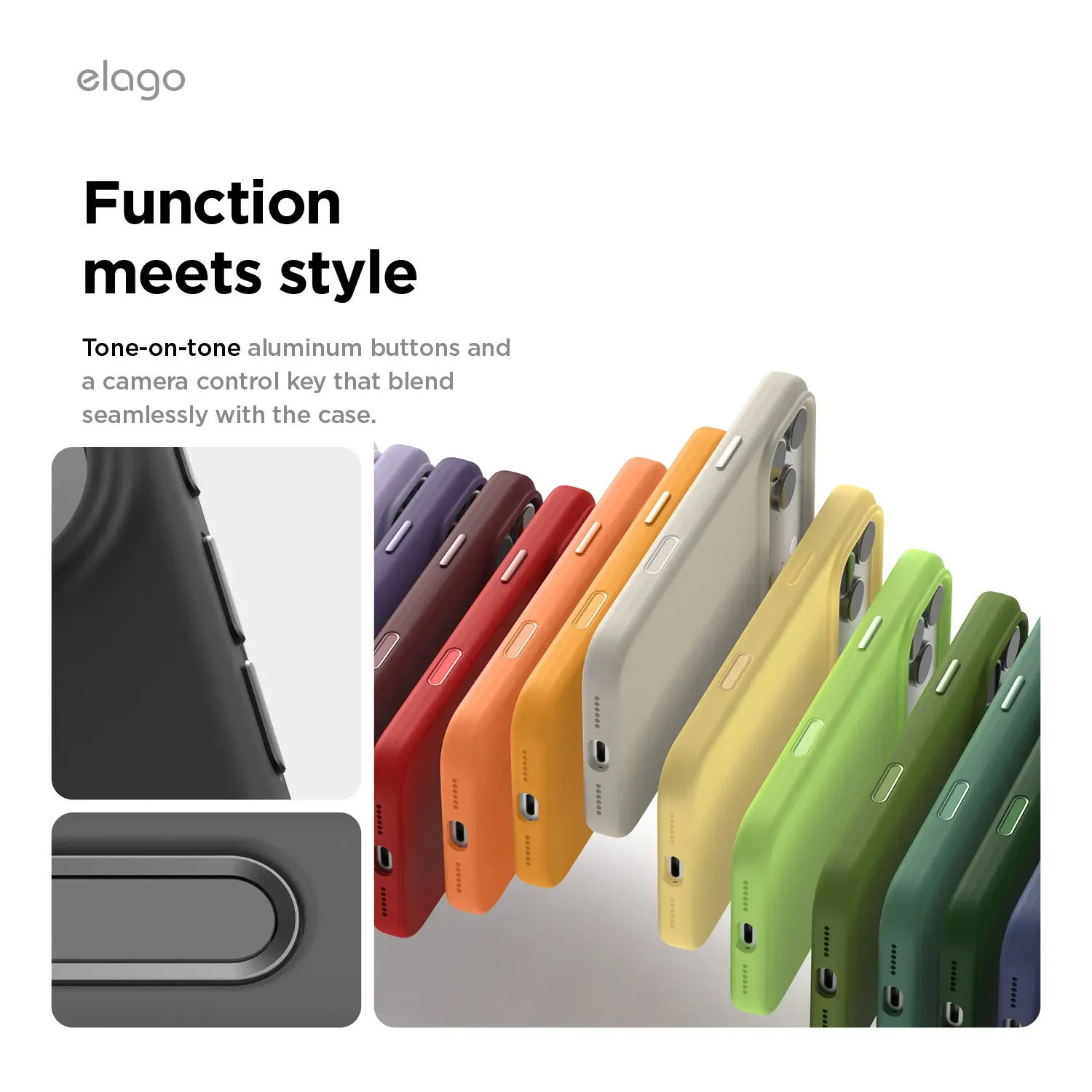 elago MagSafe-kompatibilis iPhone 17 Pro Max szilikontok - fekete