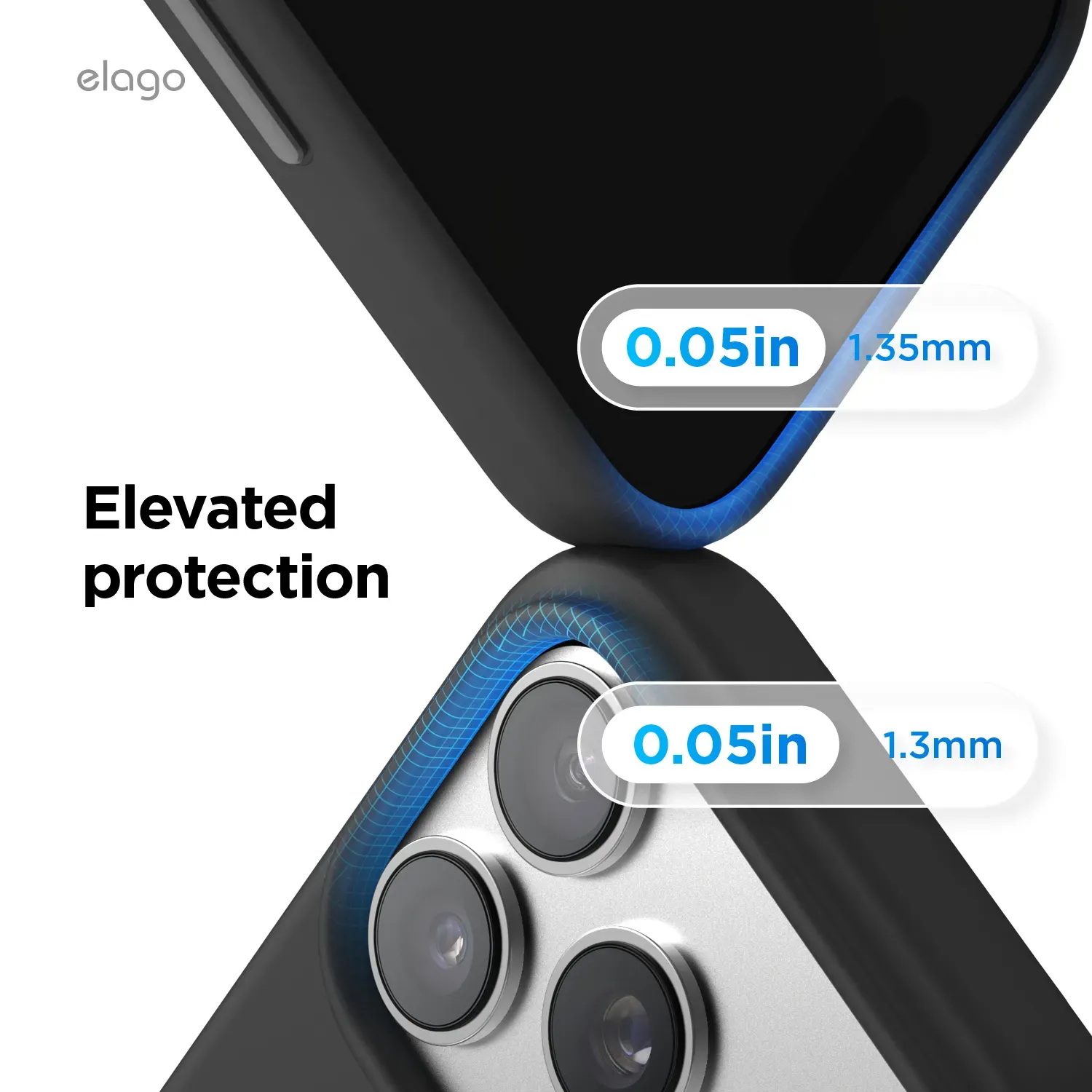 elago MagSafe-kompatibilis iPhone 17 Pro Max szilikontok - fekete