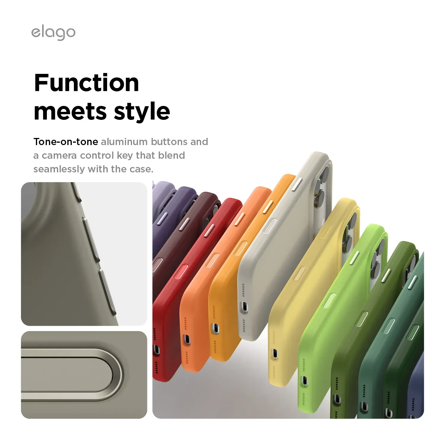 elago MagSafe-kompatibilis iPhone 17 Pro Max szilikontok - sötétszürke