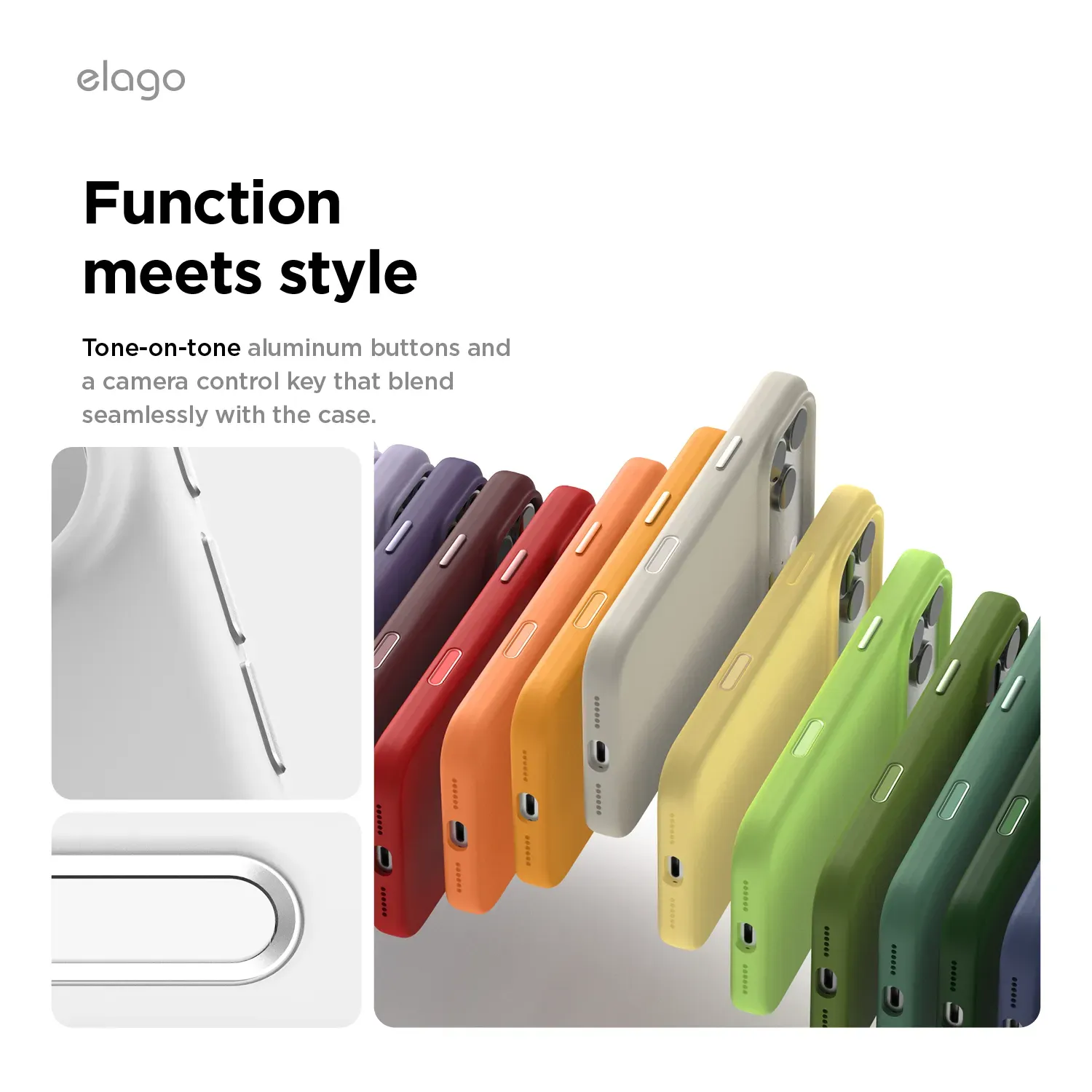 elago MagSafe-kompatibilis iPhone 17 Pro Max szilikontok - fehér
