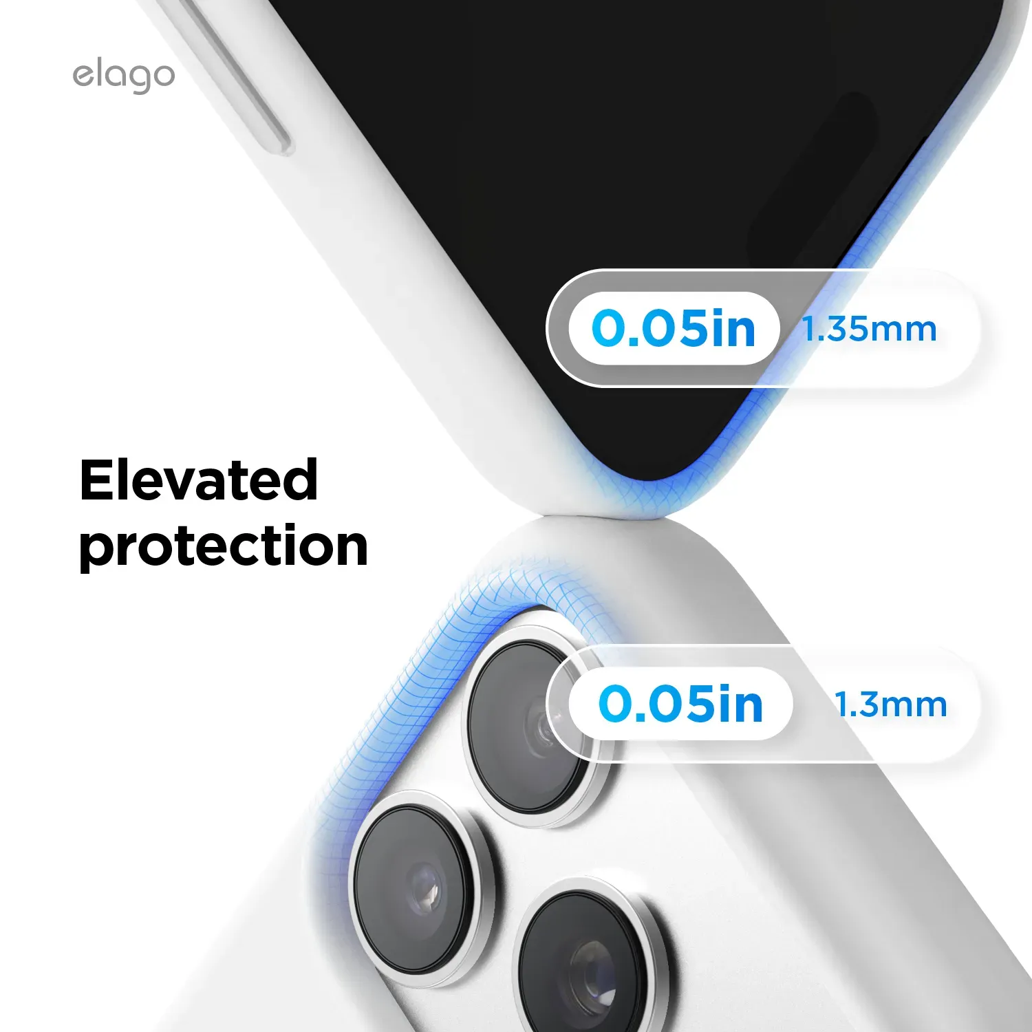 elago MagSafe-kompatibilis iPhone 17 Pro Max szilikontok - fehér
