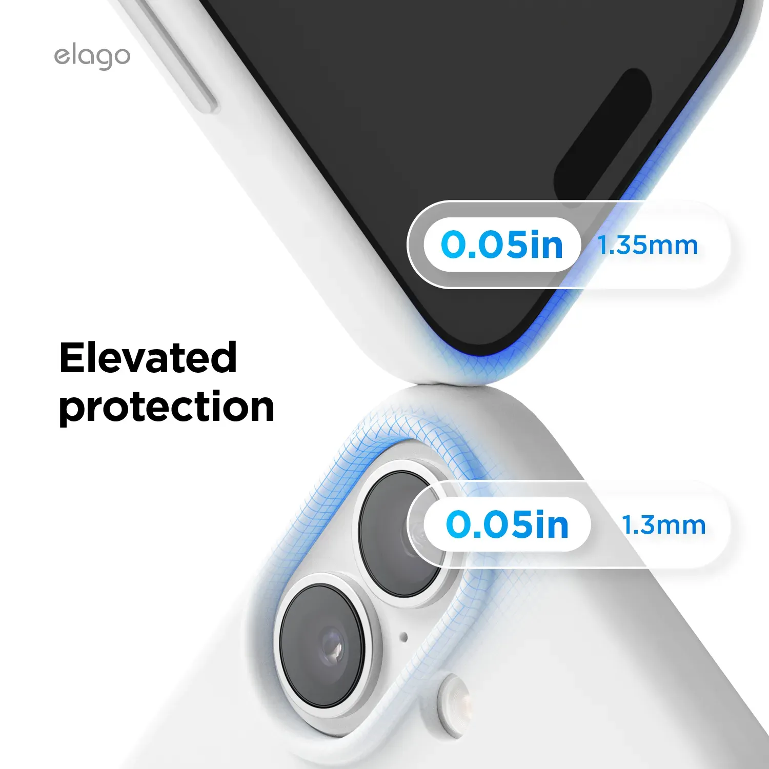 elago MagSafe-kompatibilis iPhone 17 szilikontok - fehér