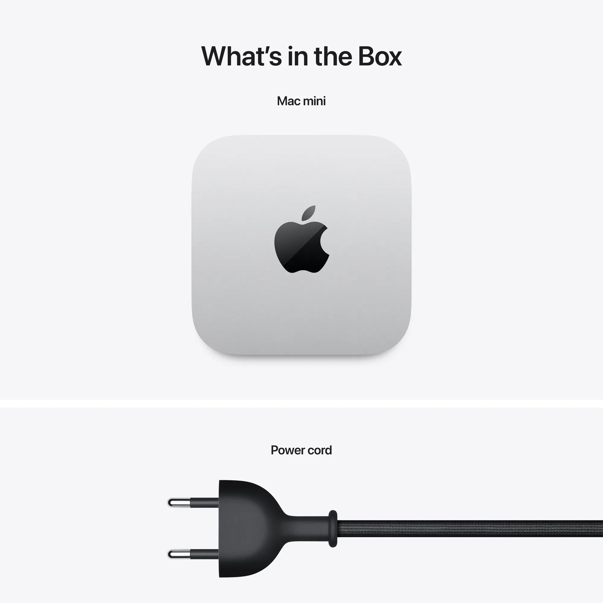 Mac mini: M4 chip, 10 magos CPU, 10 magos GPU, 16 GB egyesített memória, 256 GB‑os SSD