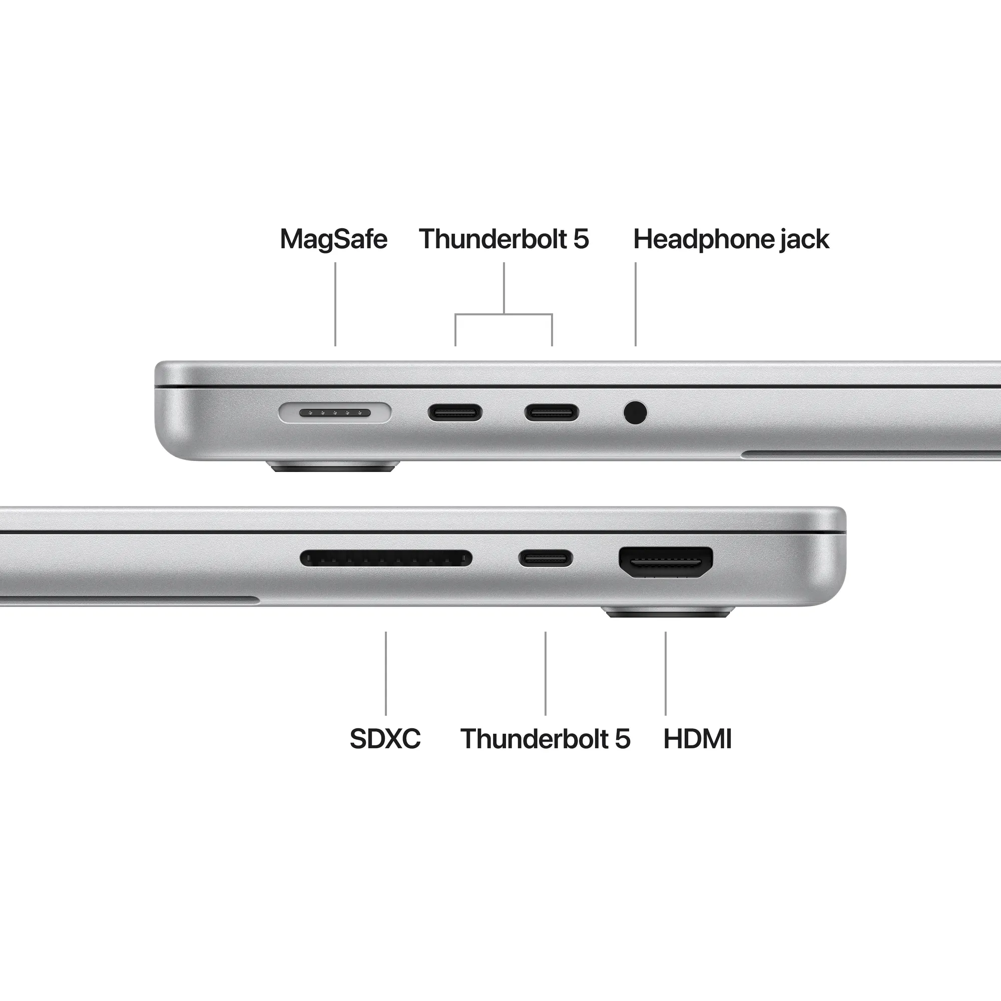 MacBook Pro 14 inch: M4 Max chip, 14-magos CPU, 32-magos GPU, 36GB, 1TB SSD - ezüst