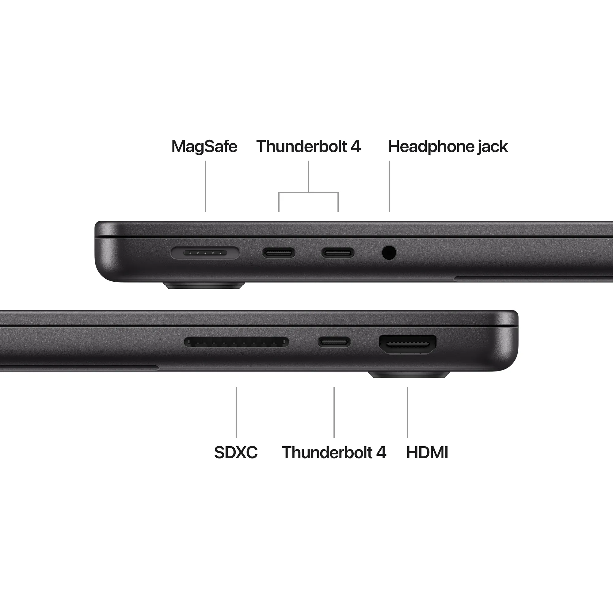 MacBook Pro 14 inch: M4 chip, 10-magos CPU, 10-magos GPU, 16GB, 512GB SSD - asztrofekete