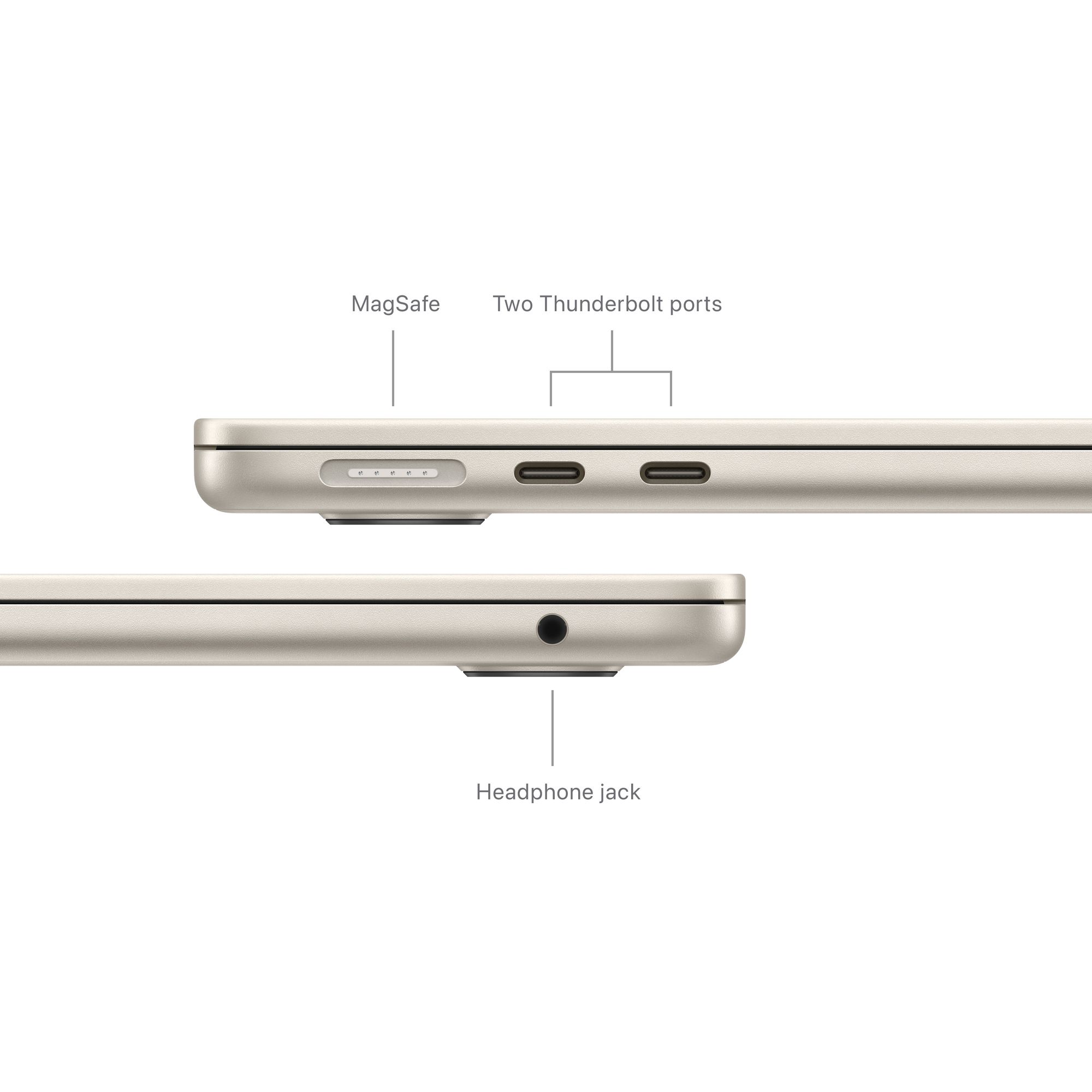 13-inch MacBook Air: Apple M3 chip 8-core CPU, 10-core GPU, 8GB, 512GB SSD - csillagfény