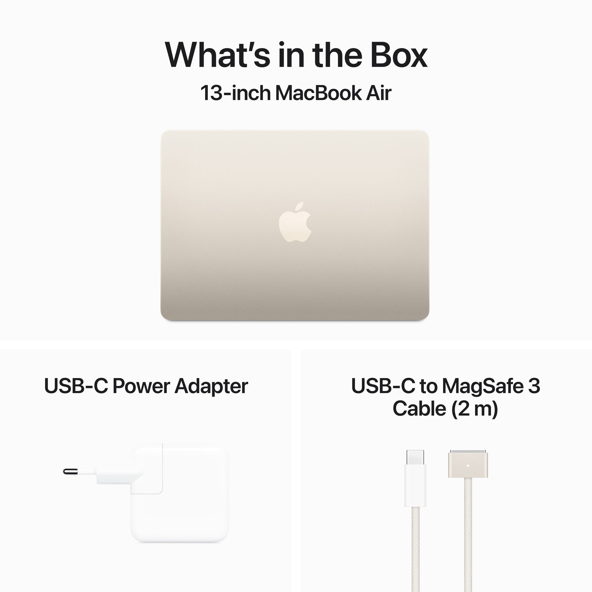 13-inch MacBook Air: Apple M3 chip 8-core CPU, 10-core GPU, 16GB, 512GB SSD - csillagfény