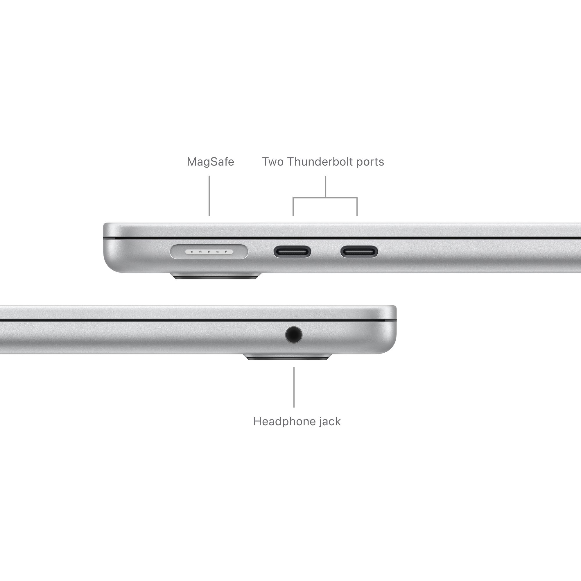 13-inch MacBook Air: Apple M3 chip 8-core CPU, 10-core GPU, 24GB, 512GB SSD - ezüst