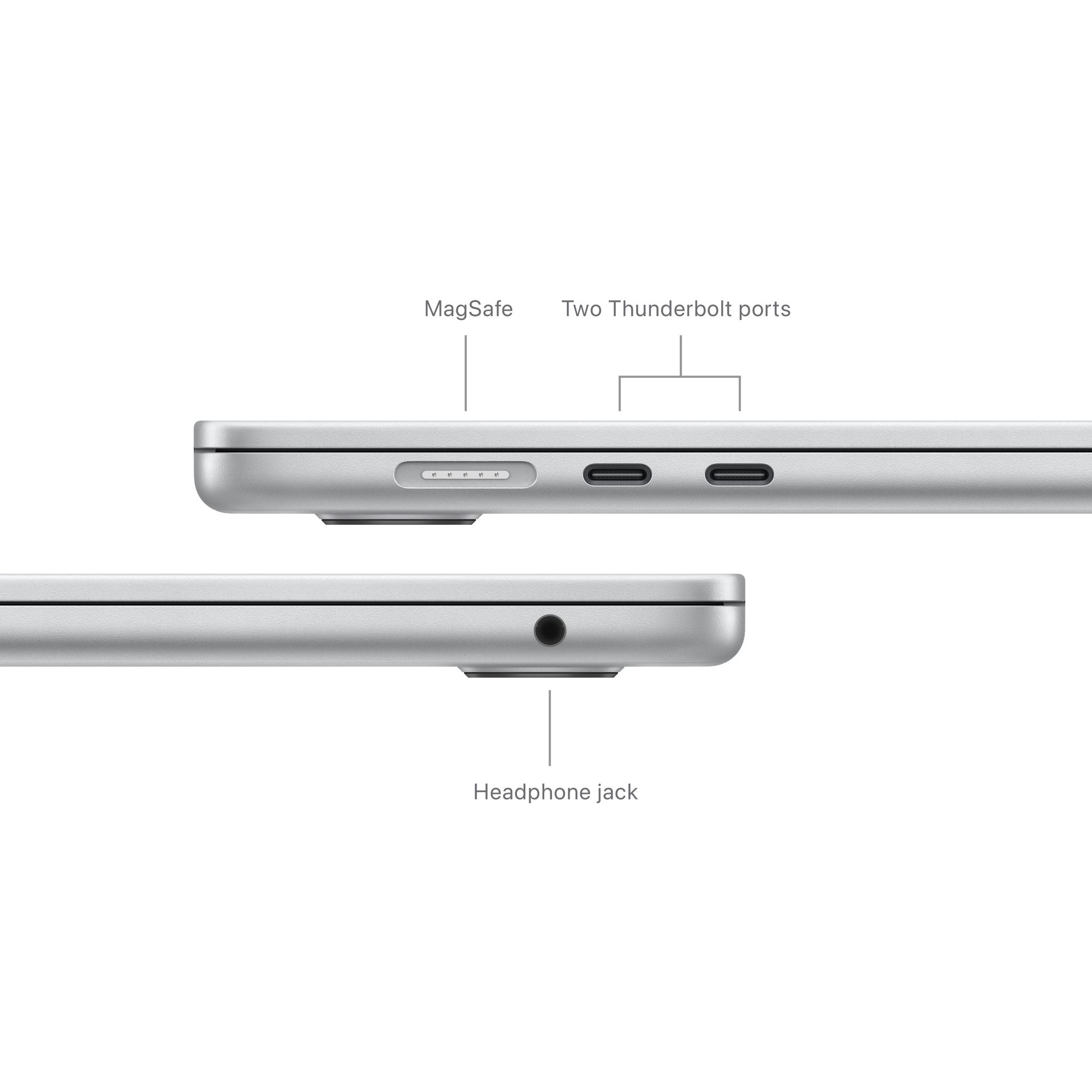 15-inch MacBook Air: Apple M3 chip 8-core CPU, 10-core GPU, 8GB, 512GB SSD - ezüst