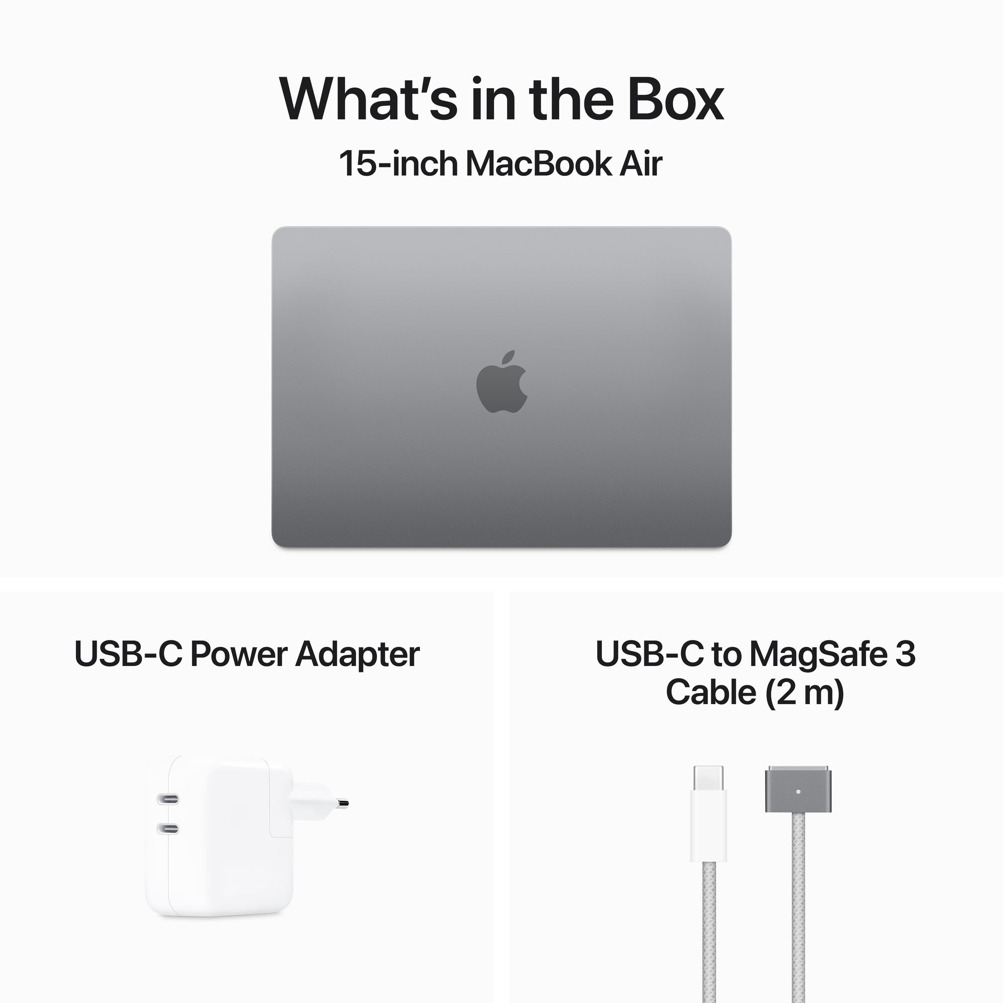 15-inch MacBook Air: Apple M3 chip 8-core CPU, 10-core GPU, 8GB, 512GB SSD - asztroszürke