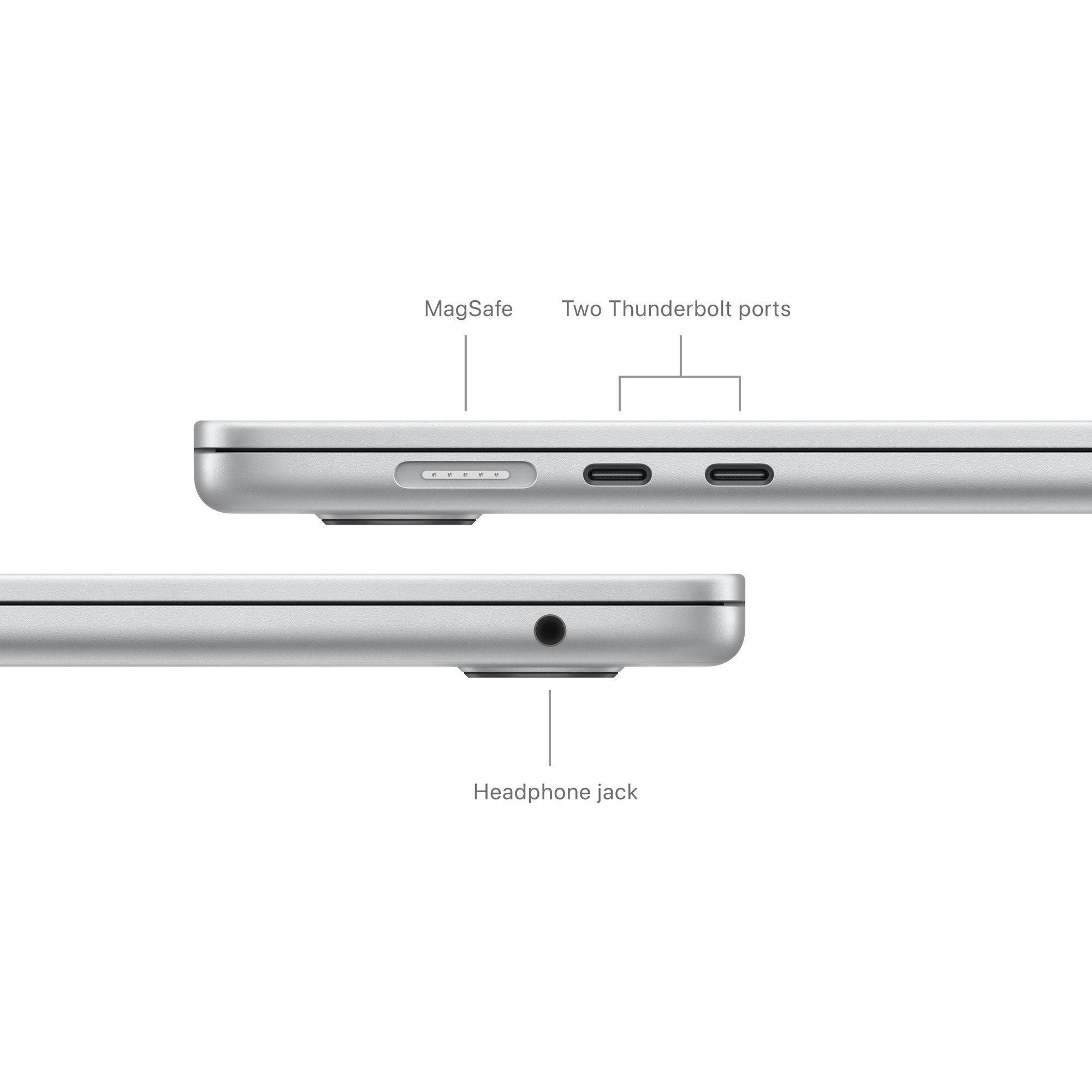 15-inch MacBook Air: Apple M3 chip 8-core CPU, 10-core GPU, 24GB, 512GB SSD - ezüst