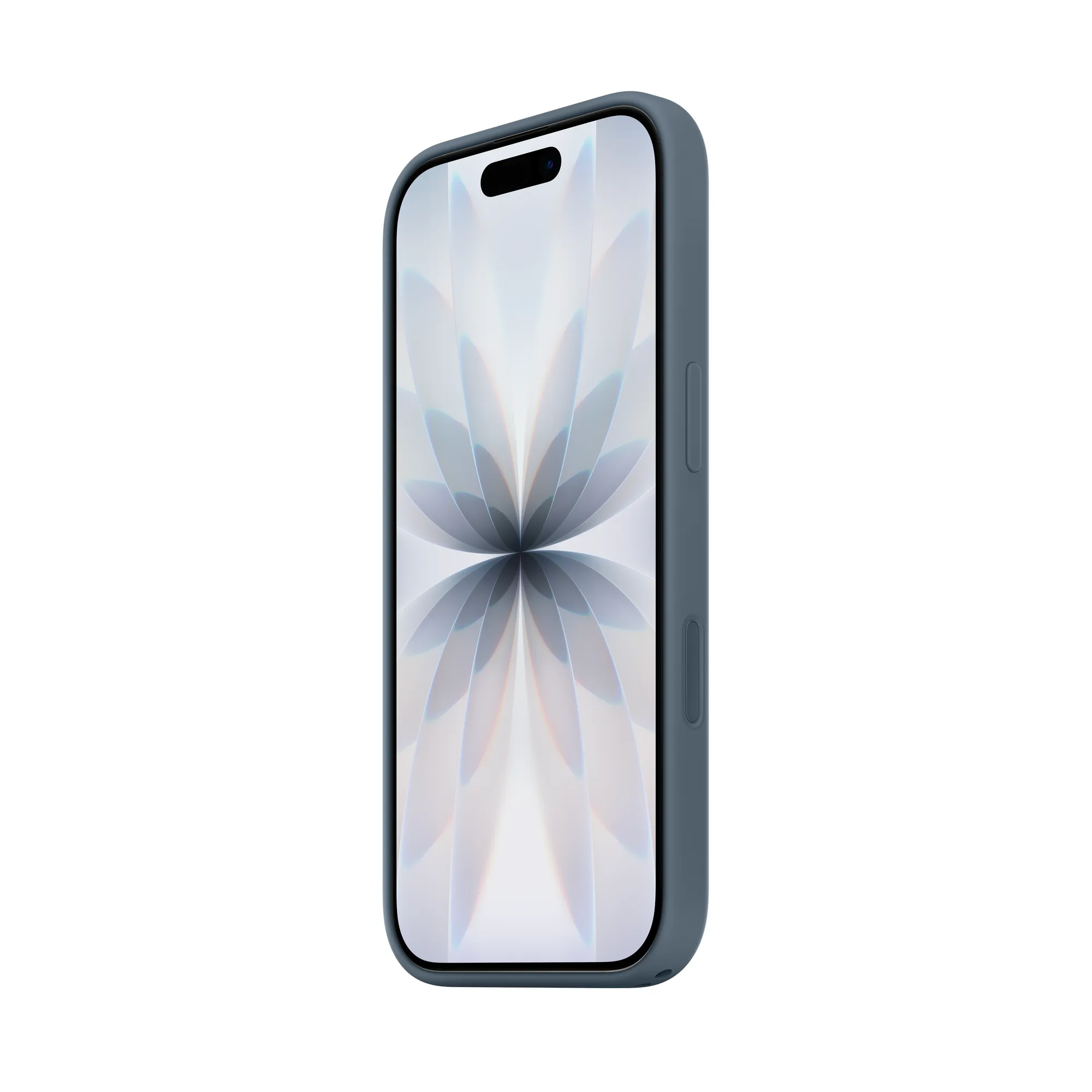 MagSafe-rögzítésű iPhone 17-szilikontok – acélkék