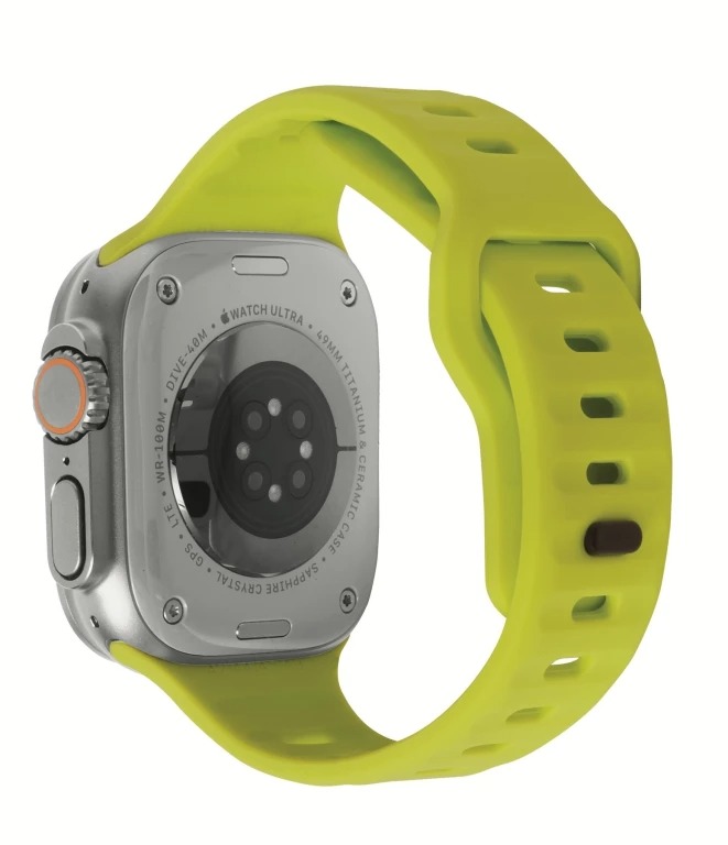 Mobile Origin Apple Watch 42/44/45/49mm sportszíj - neonzöld