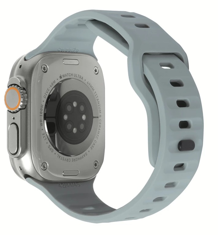 Mobile Origin Apple Watch 42/44/45/49mm sportszíj - világosszürke