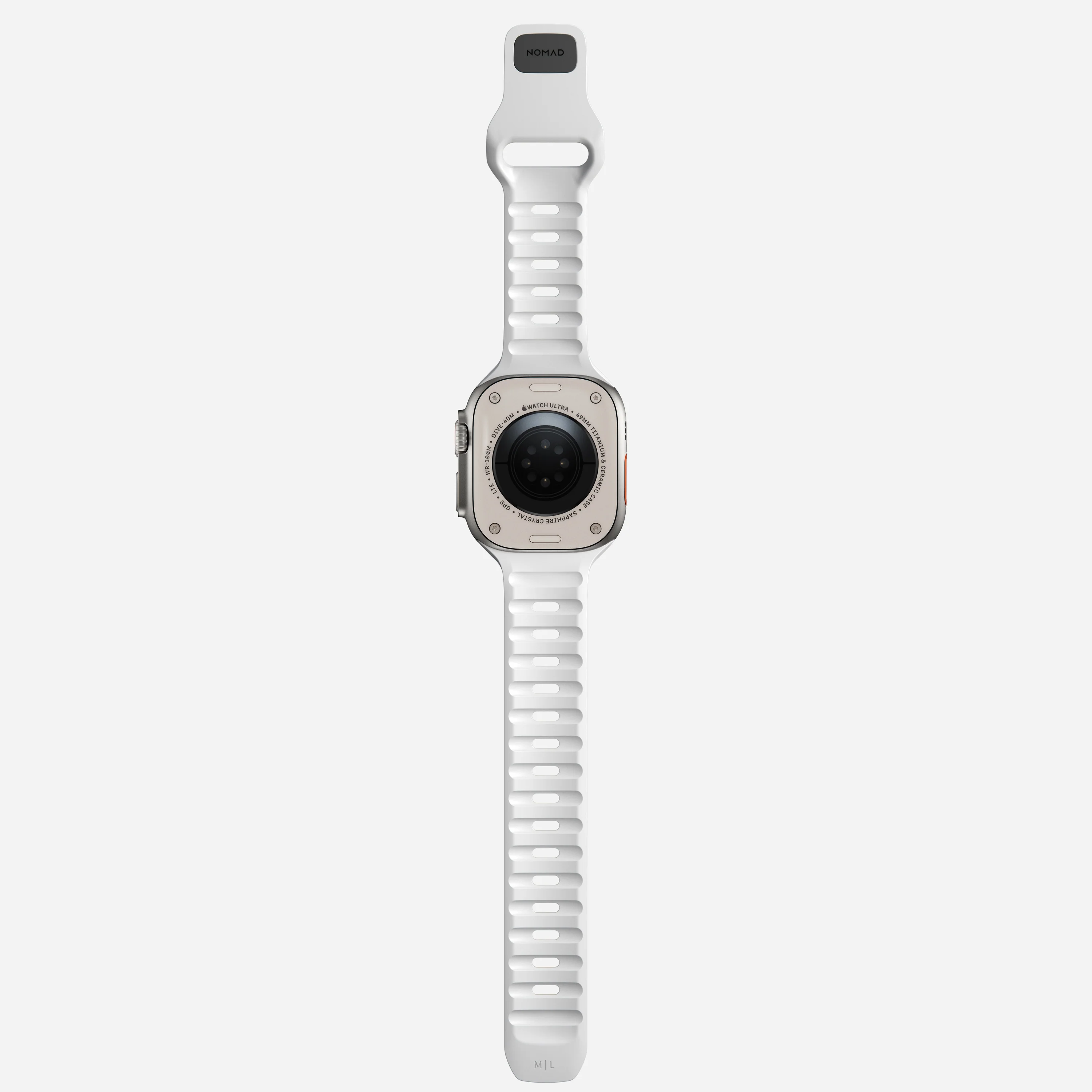 NOMAD Apple Watch 42/44/45/49mm sportszíj - fehér