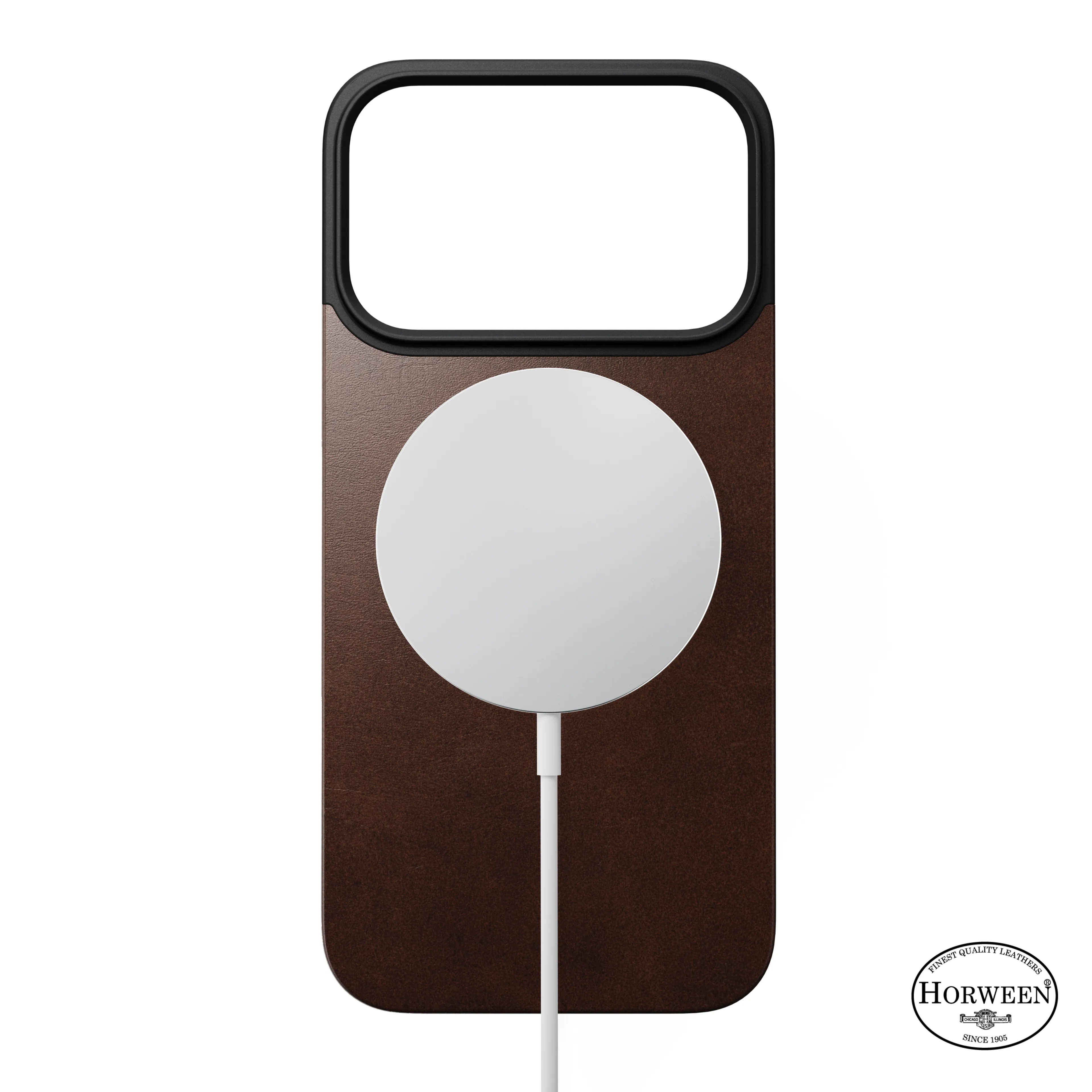 NOMAD iPhone 17 Pro MagSafe bőr hátlap - barna
