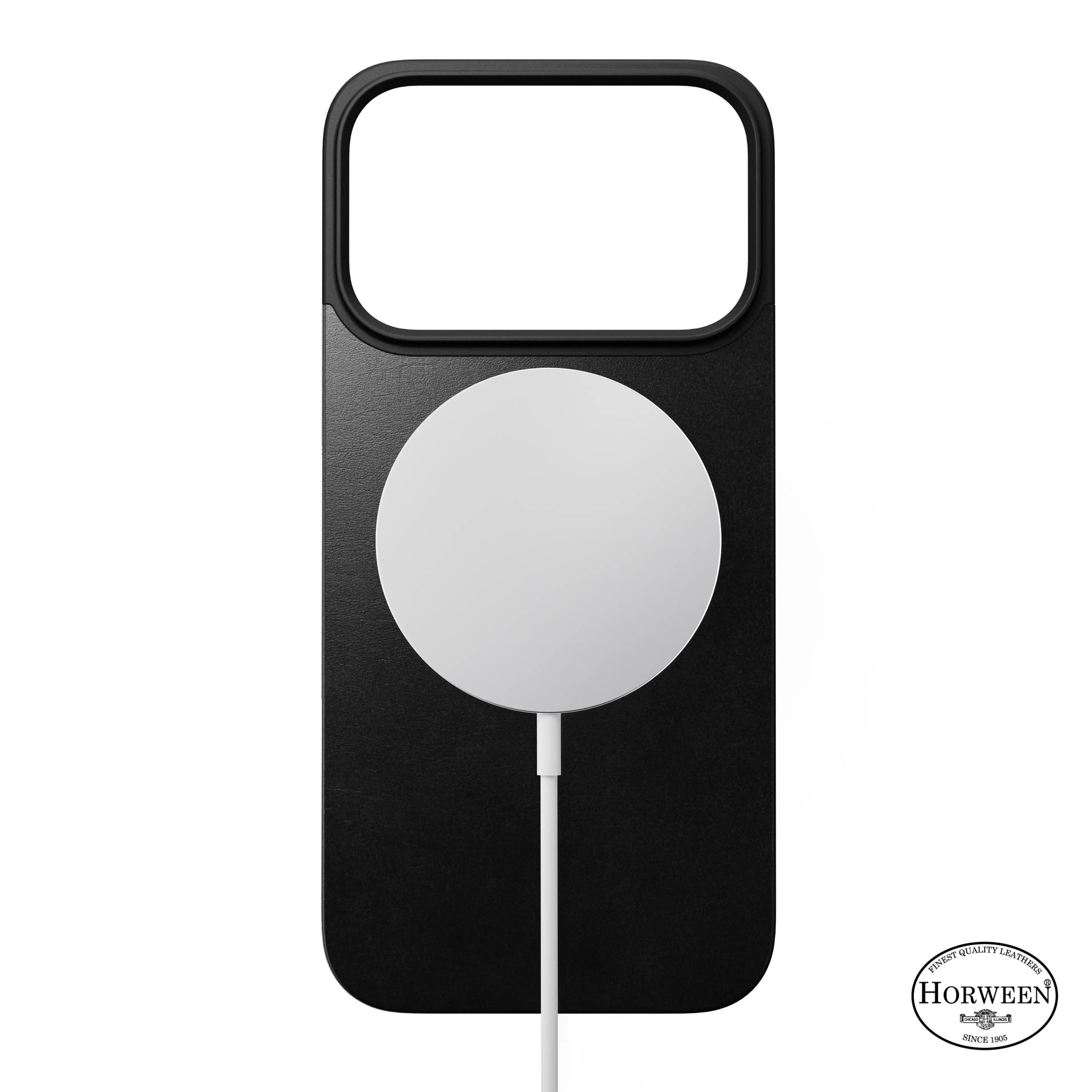 NOMAD iPhone 17 Pro MagSafe bőr hátlap - fekete