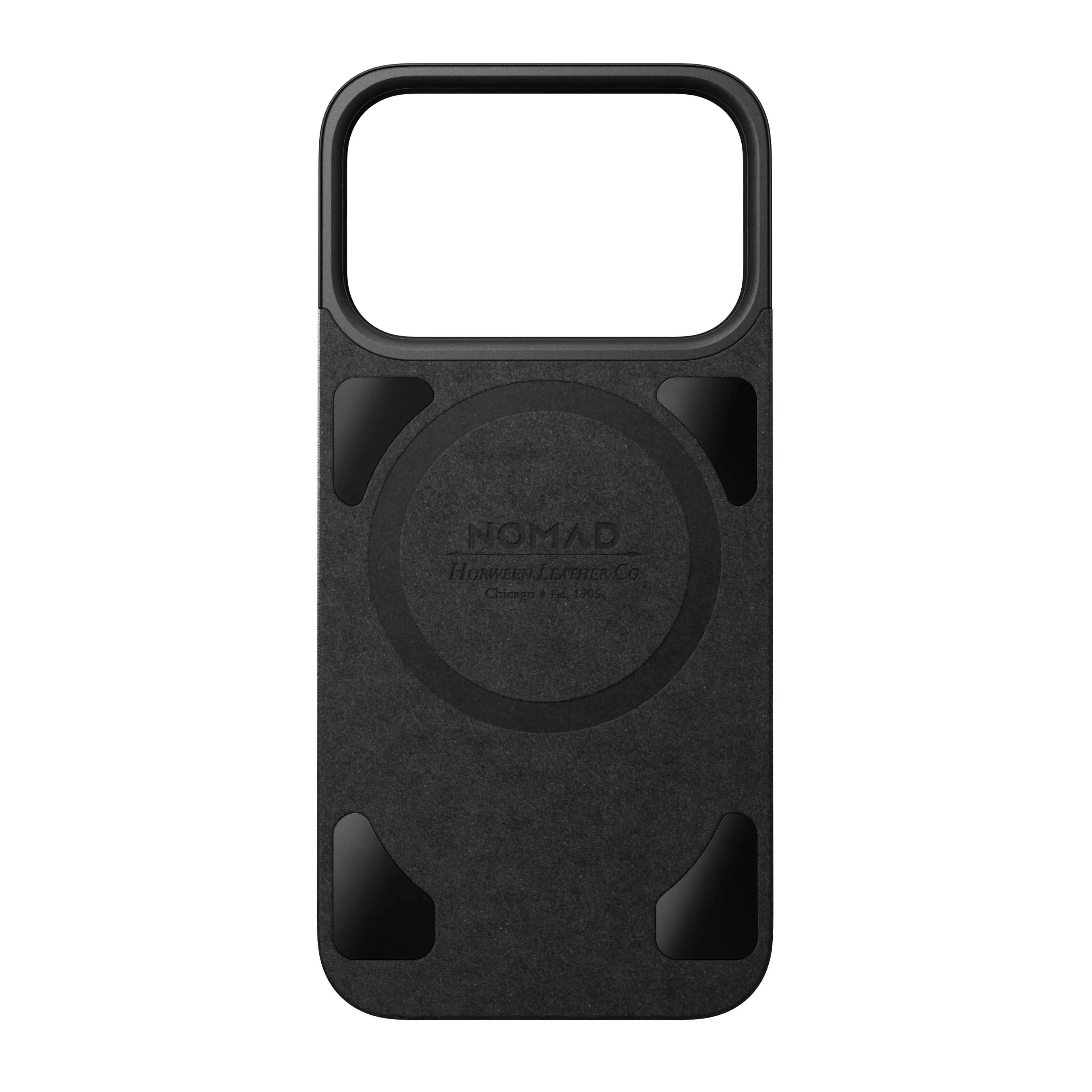 NOMAD iPhone 17 Pro MagSafe bőr hátlap - fekete