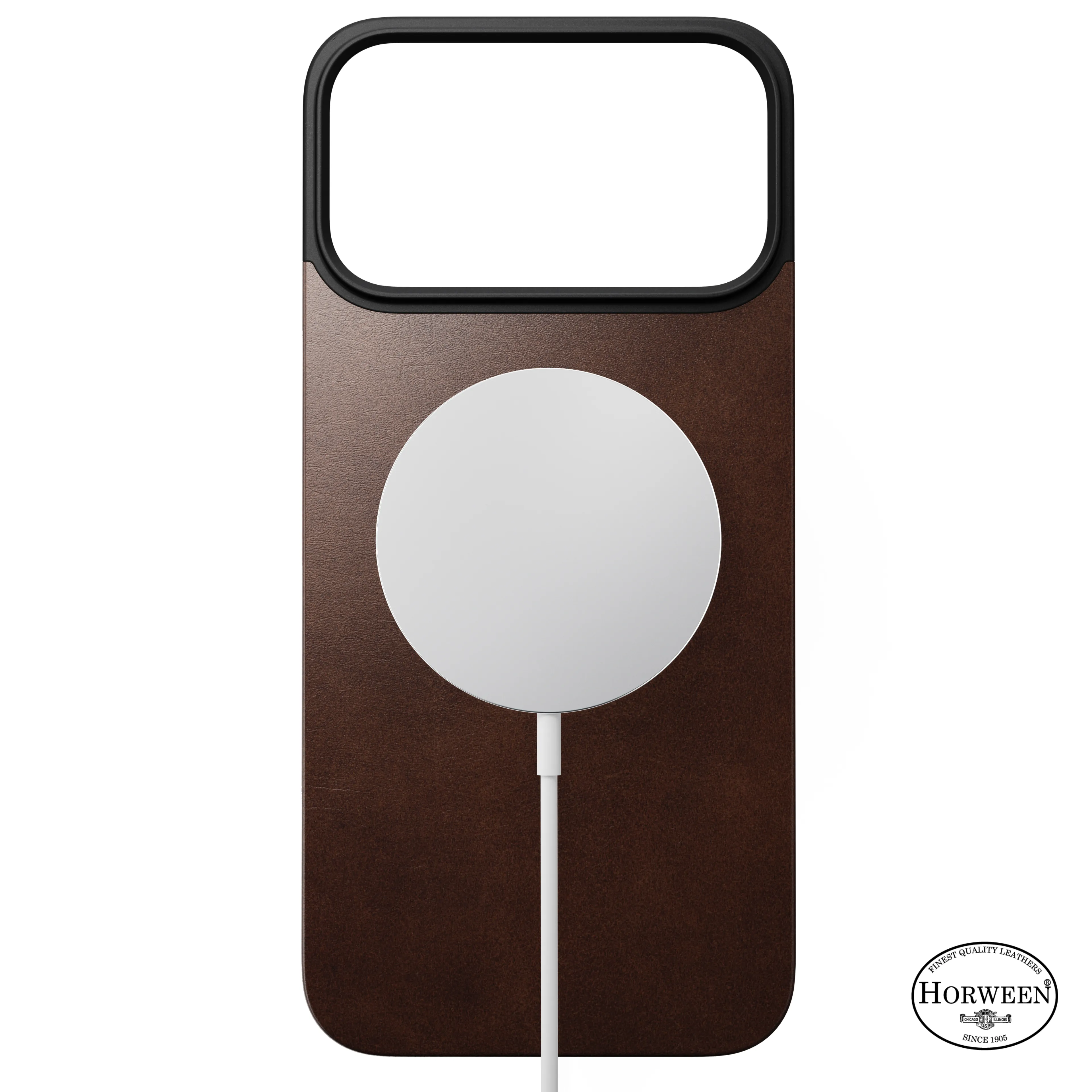 NOMAD iPhone 17 Pro Max MagSafe bőr hátlap - barna