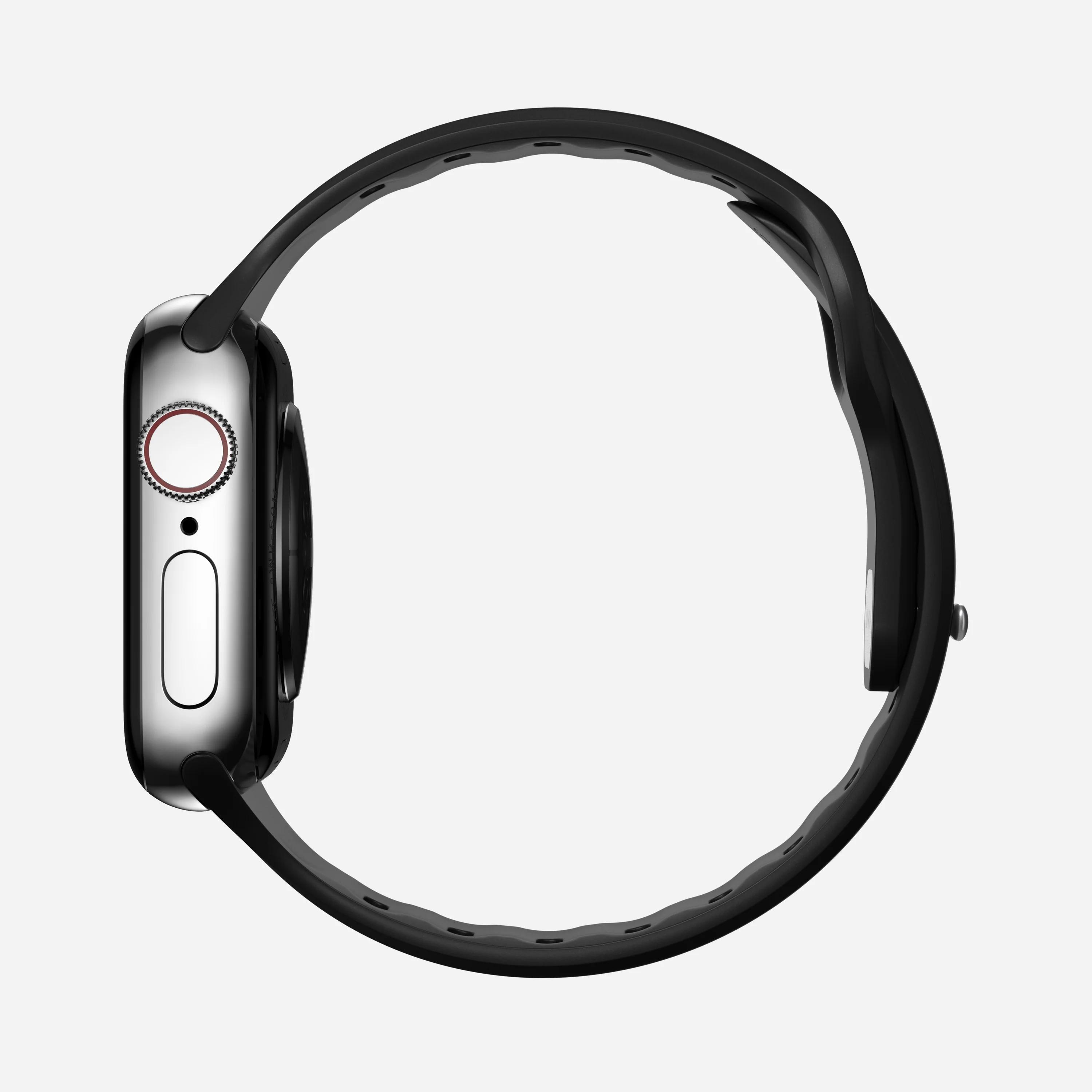 NOMAD vékony Apple Watch 38/40/41mm sportszíj S/M - fekete