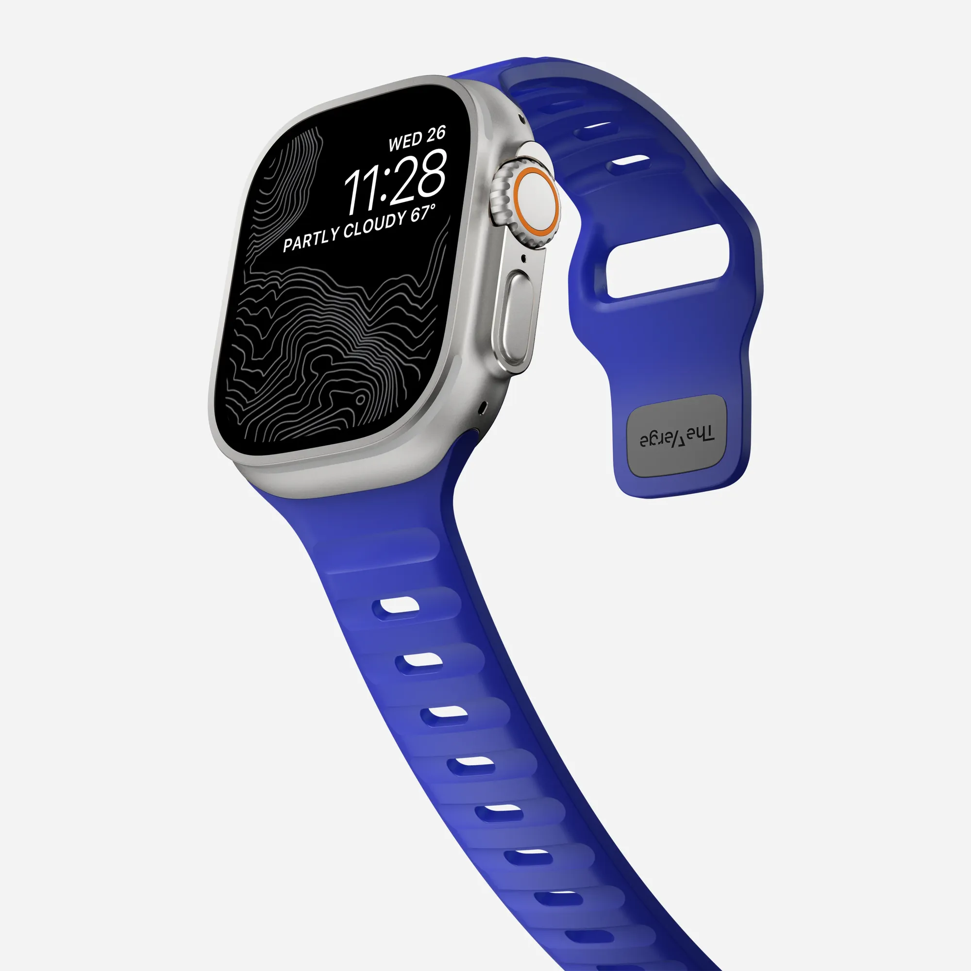 NOMAD x The Verge Apple Watch 44/45/46/49mm sportszíj - liláskék