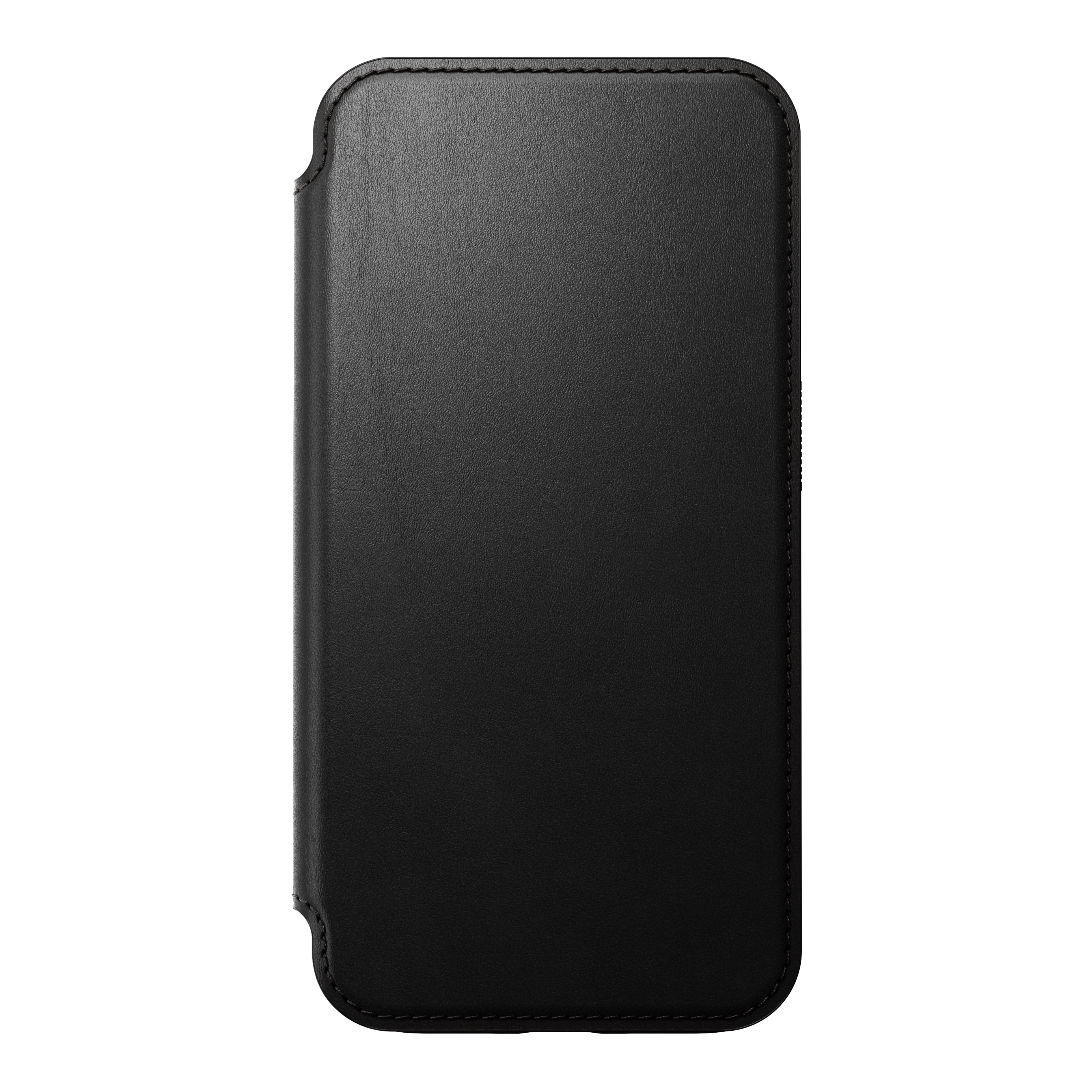 NOMAD iPhone 15 Pro kinyithatós bőrtok - fekete