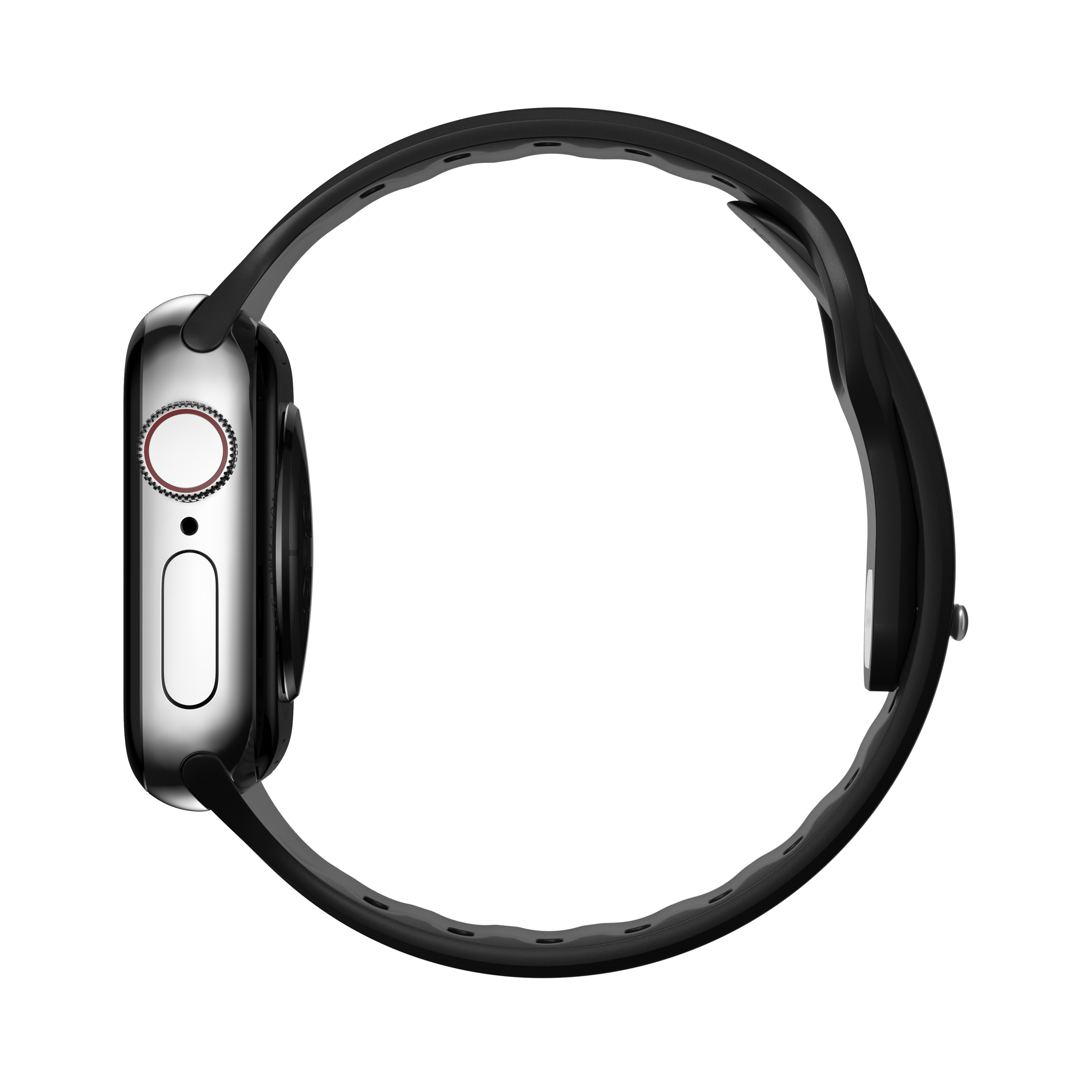 NOMAD vékony Apple Watch 38/40/41mm sportszíj S/M - fekete