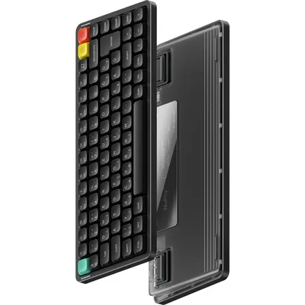 NuPhy Air75 V3 vezeték nélküli Gateron Blush nano mechanikus magyar billentyűzet - fekete