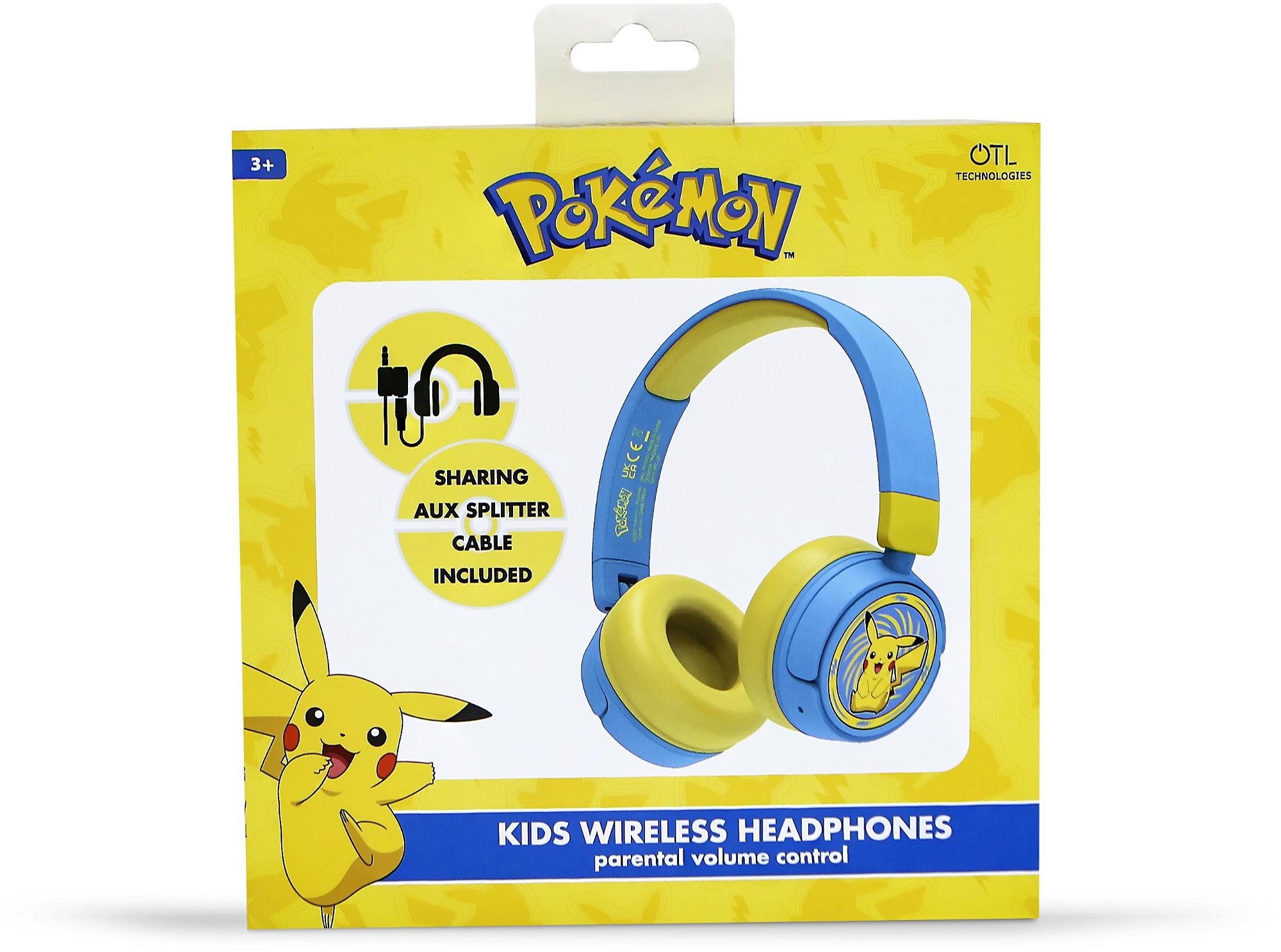 OTL vezeték nélküli fejhallgató gyerekeknek -  Pikachu