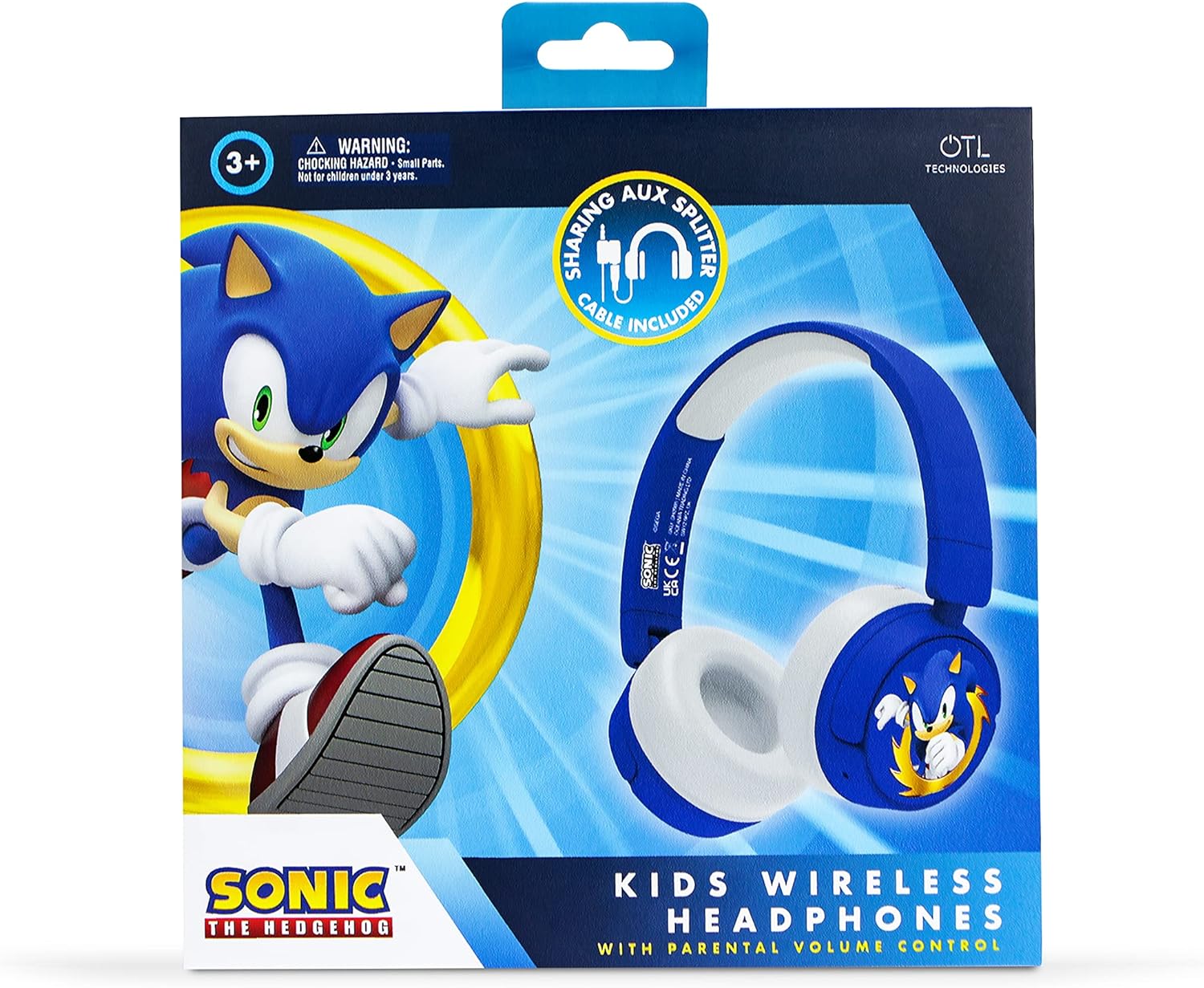 OTL vezeték nélküli fejhallgató gyerekeknek - Sonic the Hedgehog