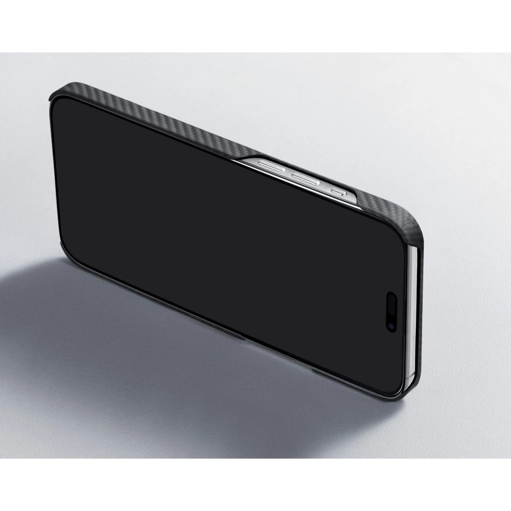 Pitaka MagEZ 4 600D iPhone 15 Pro Max tok MagSafe rögzítéssel - fekete/szürke