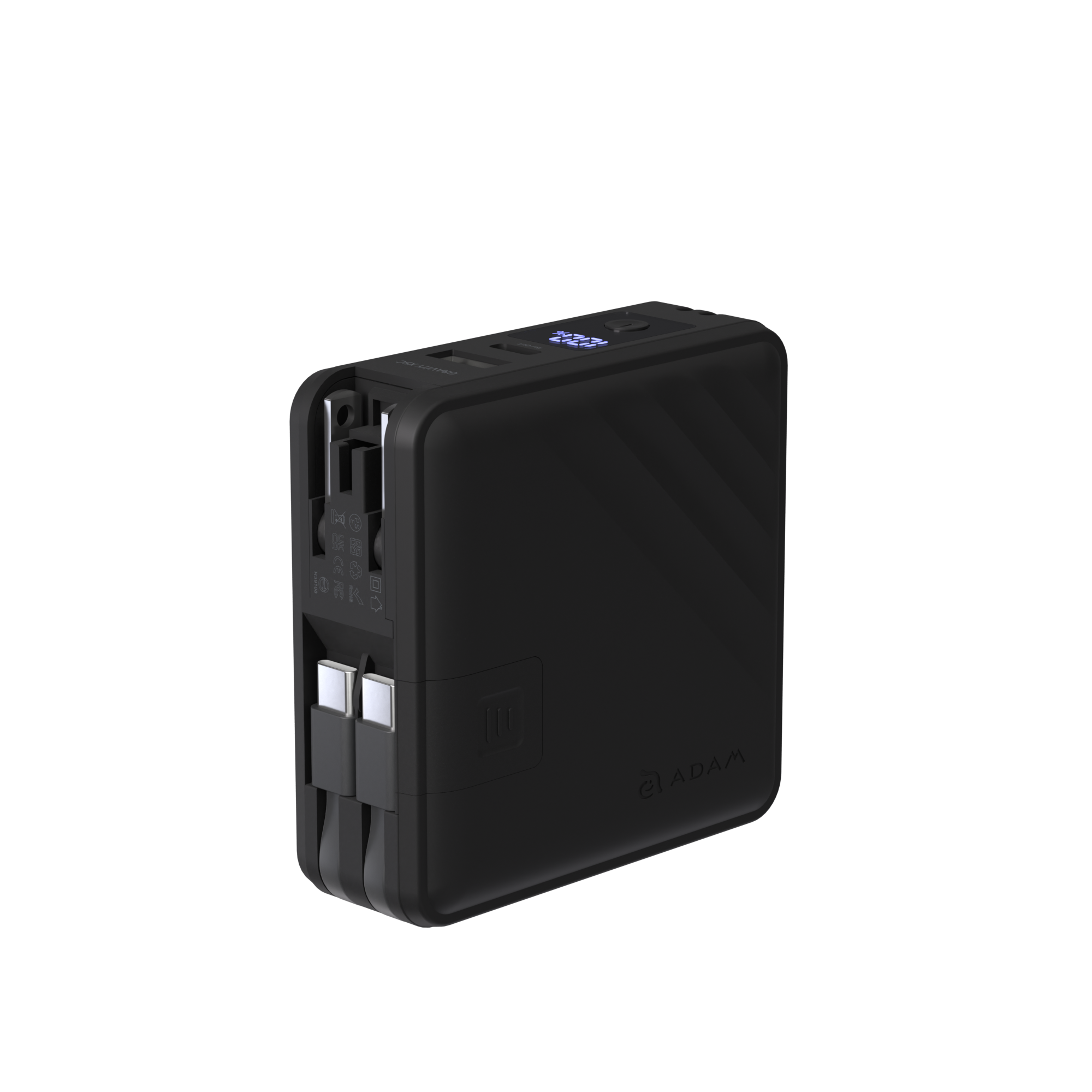ADAM elements 15,000 mAh 5 az 1-ben kompakt Power Bank - fekete