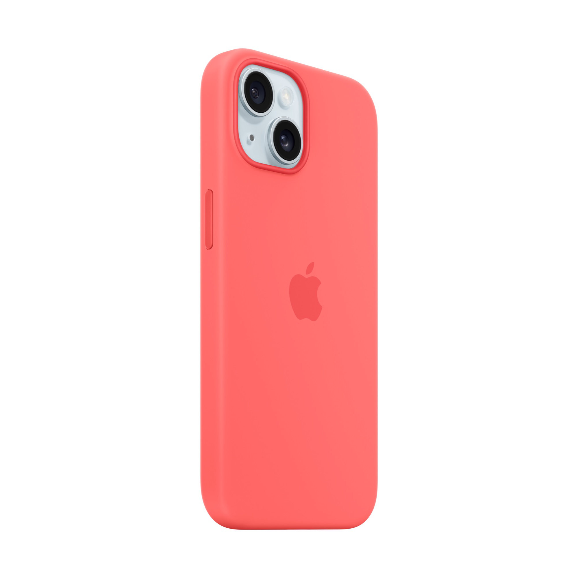 MagSafe-rögzítésű iPhone 15-szilikontok - guava