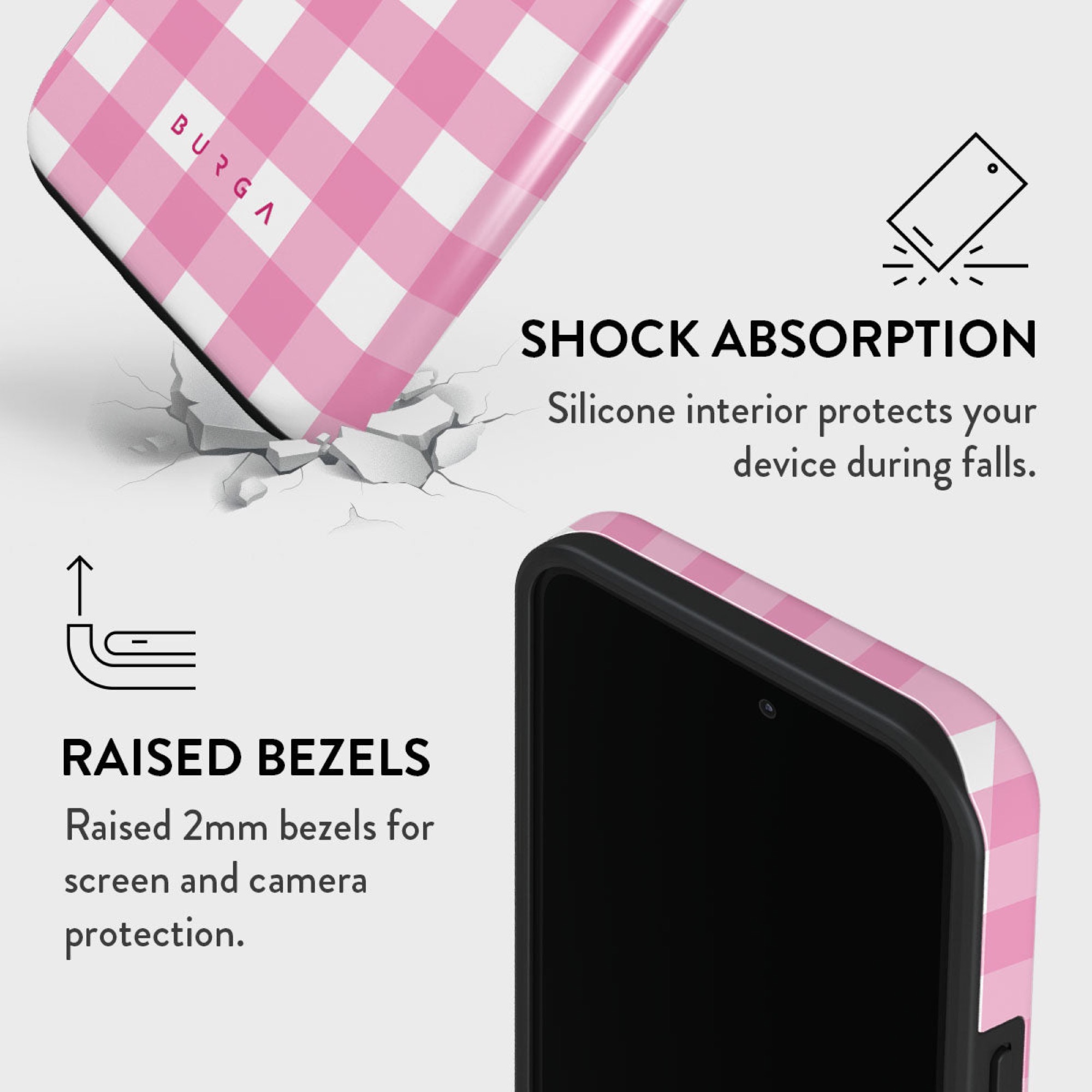 BURGA Tough MagSafe iPhone 15 Pro Max tok - Barbie rózsaszín