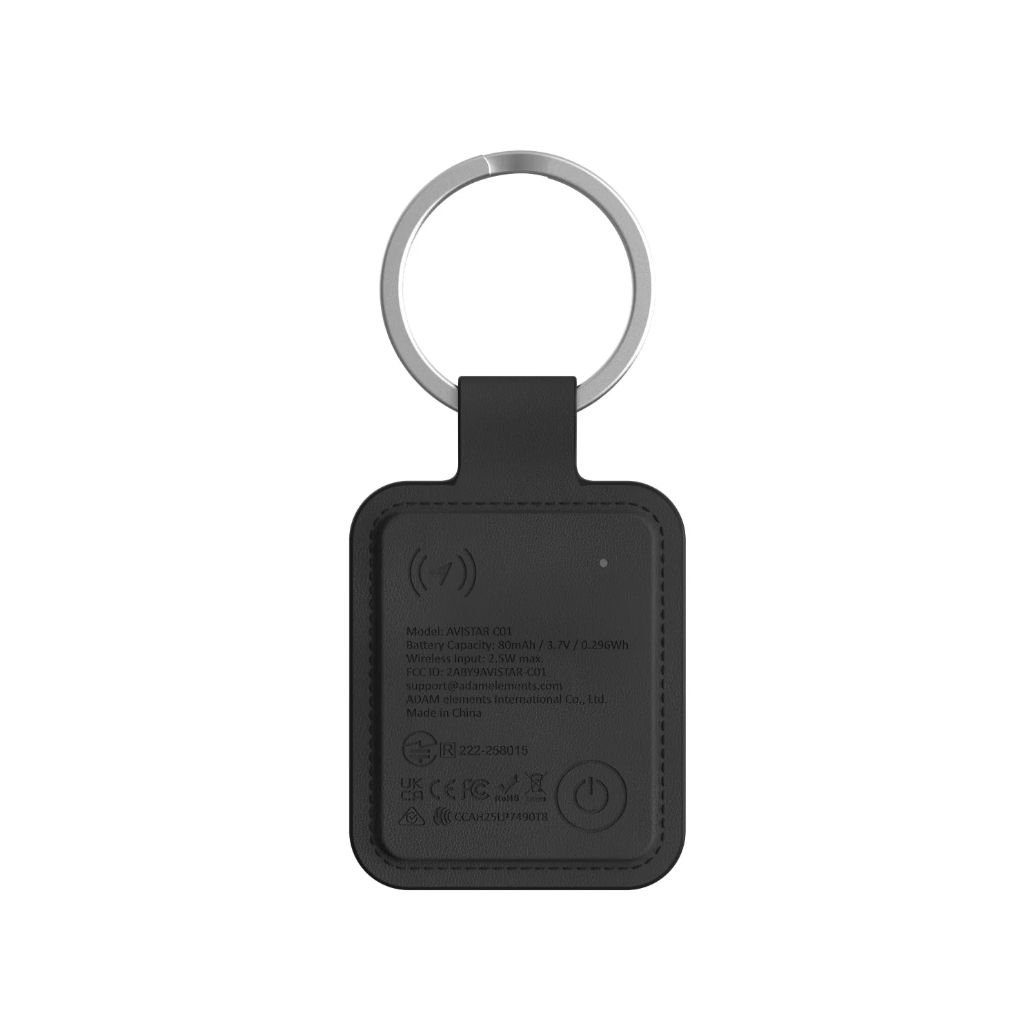 ADAM elements AVISTAR C01 Nano nyomkövető kártya (Apple Find My & Google Find Hub) - fekete