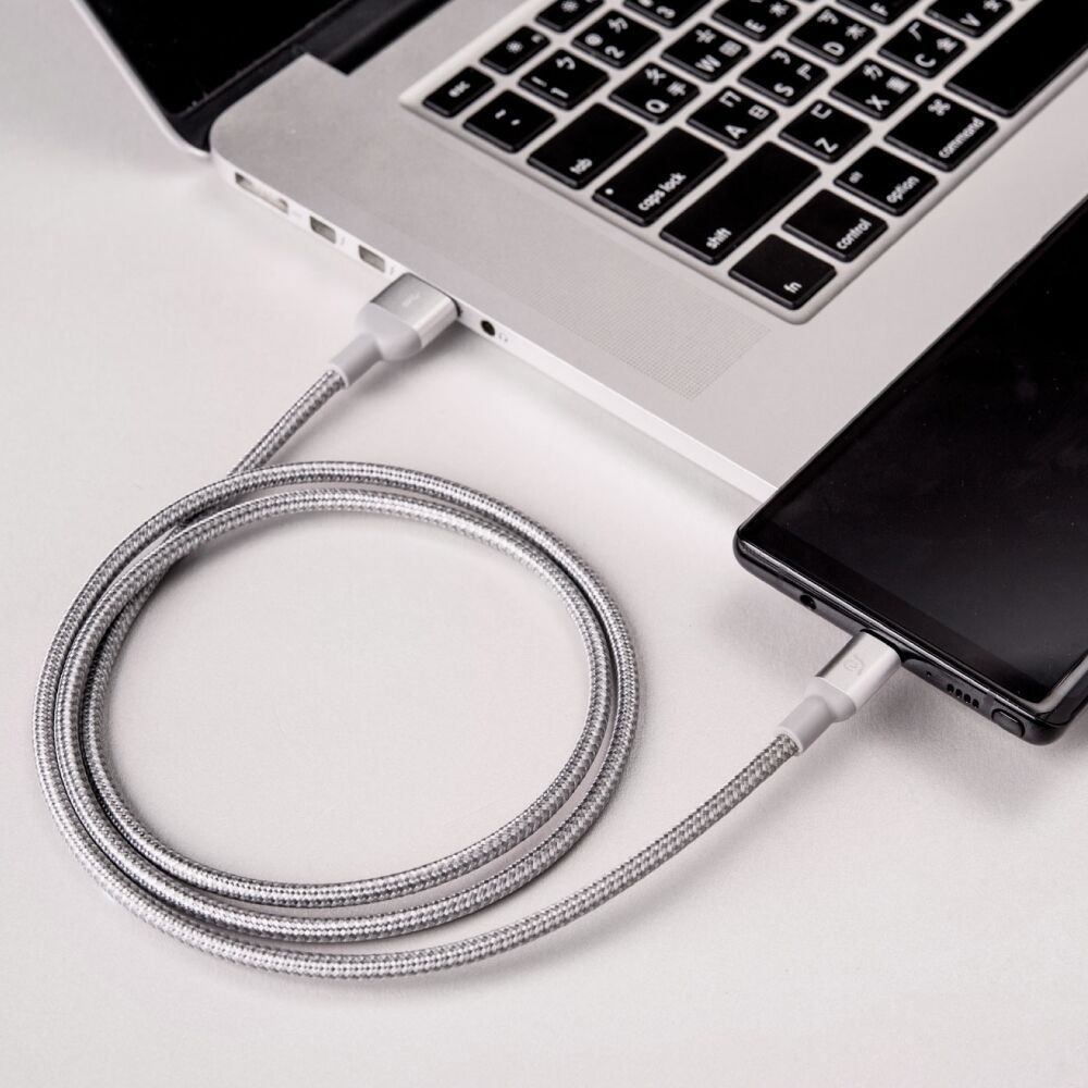 ADAM ELEMENTS Casa M100+ USB-C USB-A kábel - ezüst