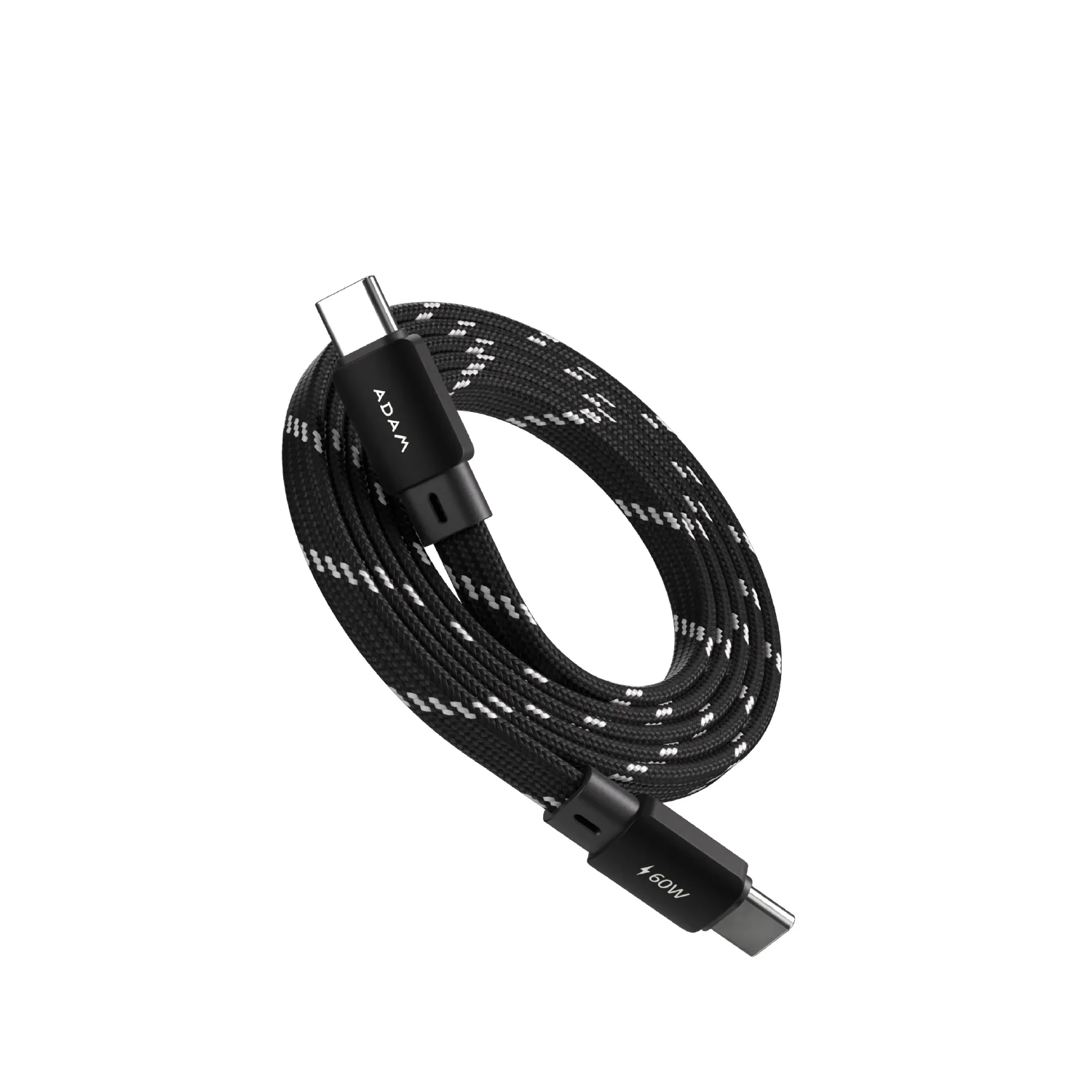ADAM elements MF100 USB-C – USB-C 60W mágneses laposkábel (töltőkábel) - fekete