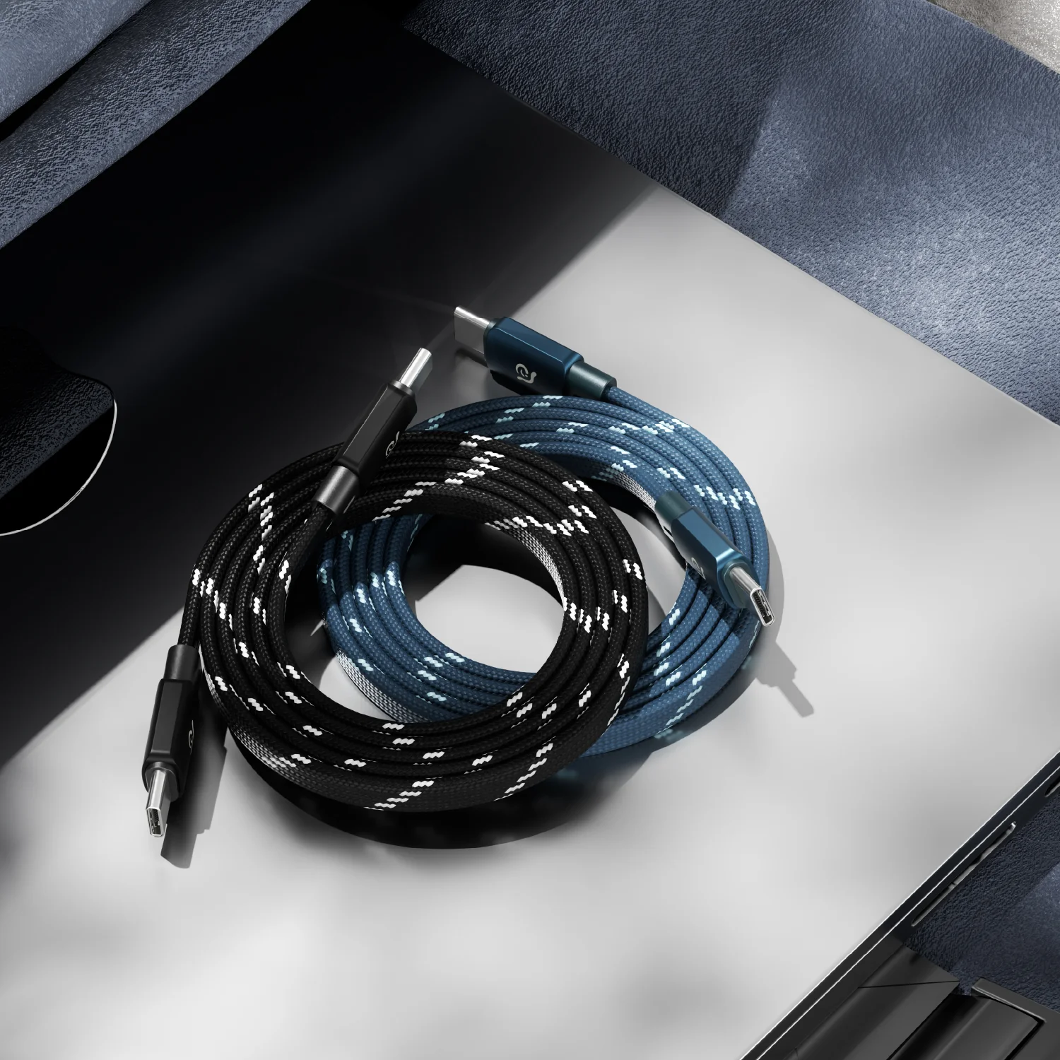 ADAM elements MF100 USB-C – USB-C 60W mágneses laposkábel (töltőkábel) - fekete