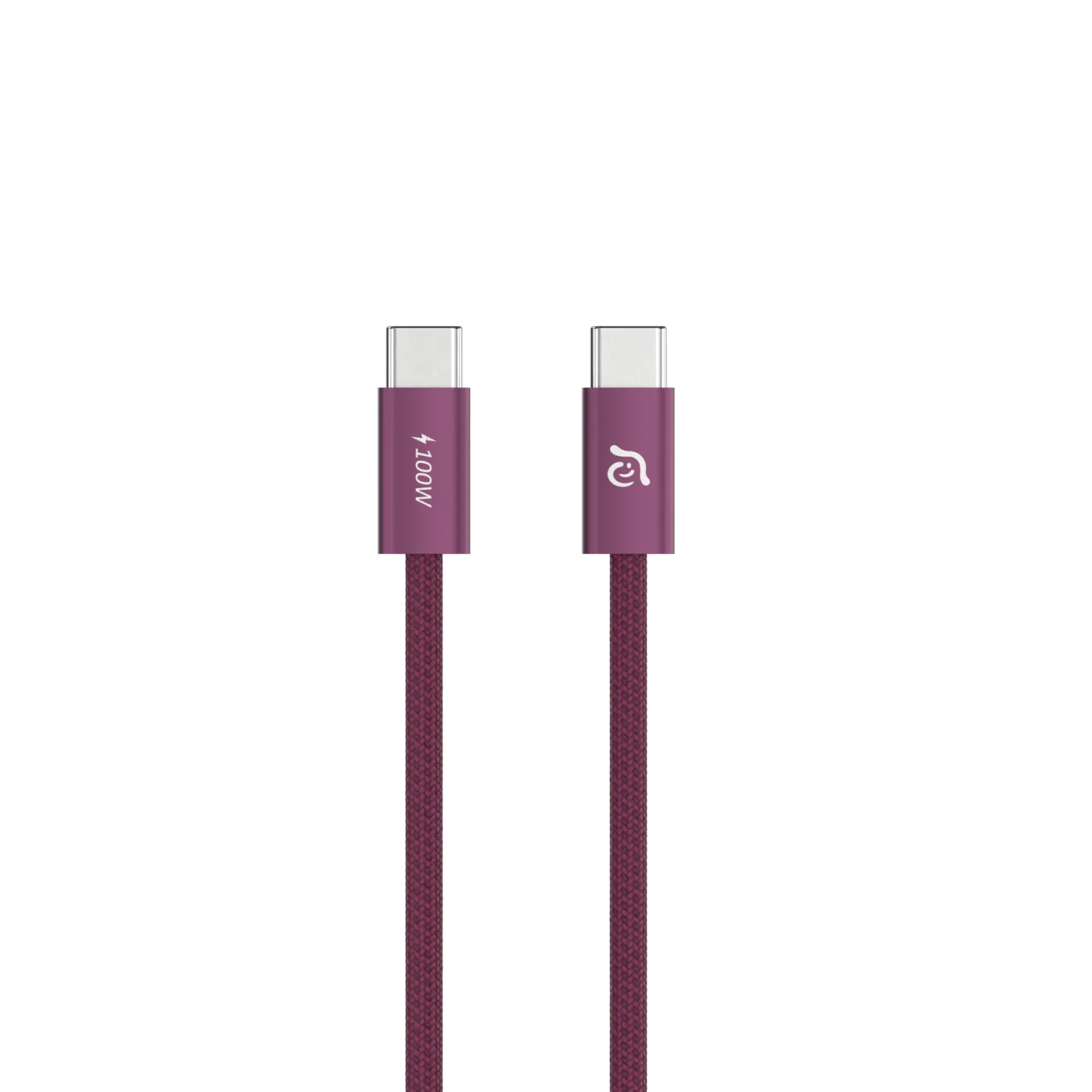 ADAM elements iLinio E100 USB-C mágneses töltőkábel, 100W, 100 cm - bordó