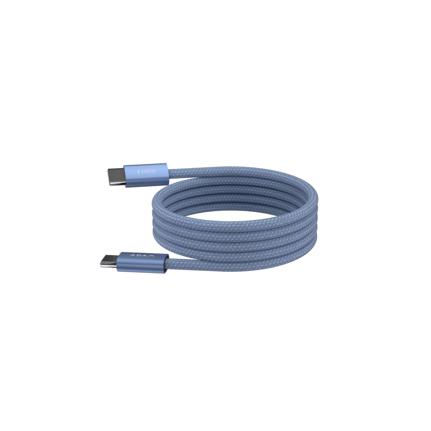 ADAM elements iLinio E100 USB-C mágneses töltőkábel, 100W, 100 cm - kék