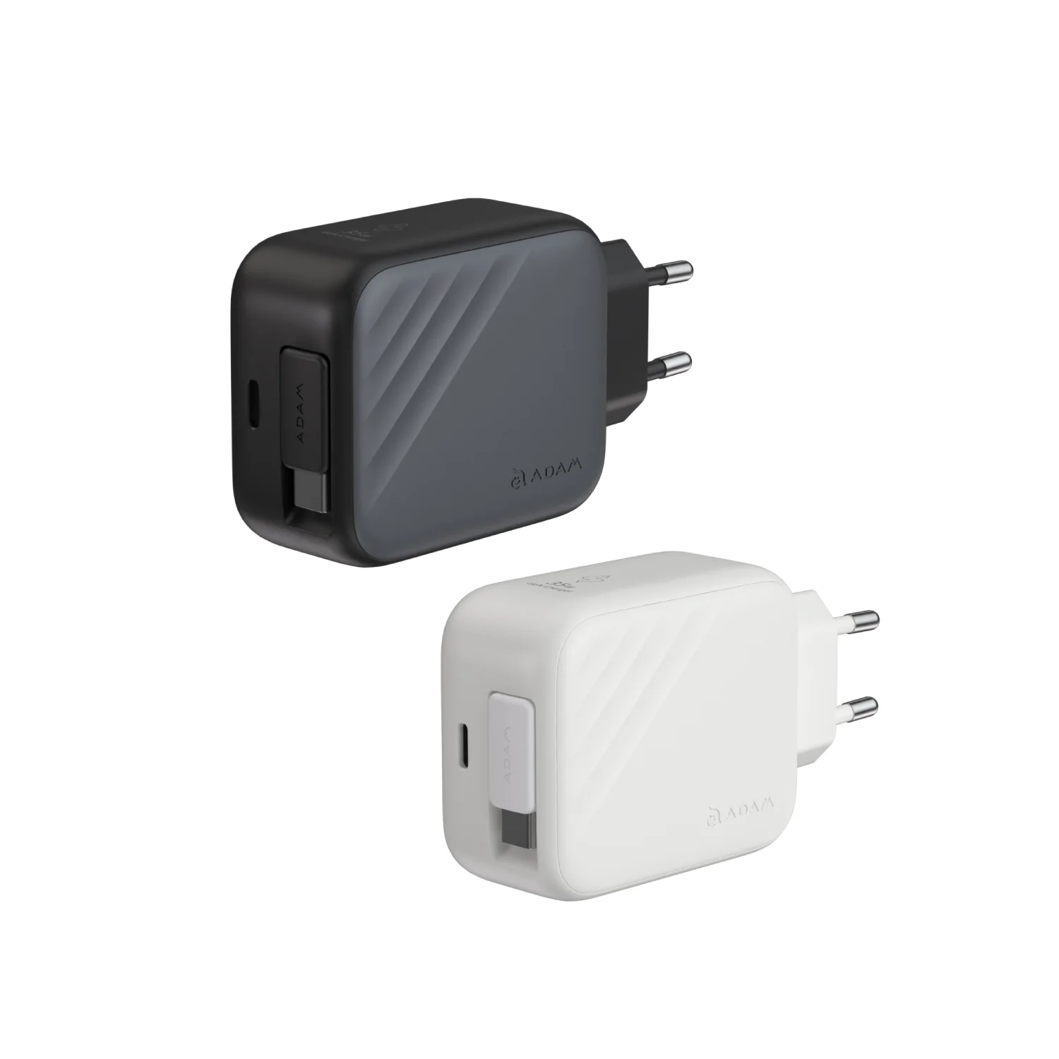 ADAM elements OMNIA L35 35W GaN hálózati töltő beépített USB-C kábellel – Kábel és port egyszerre