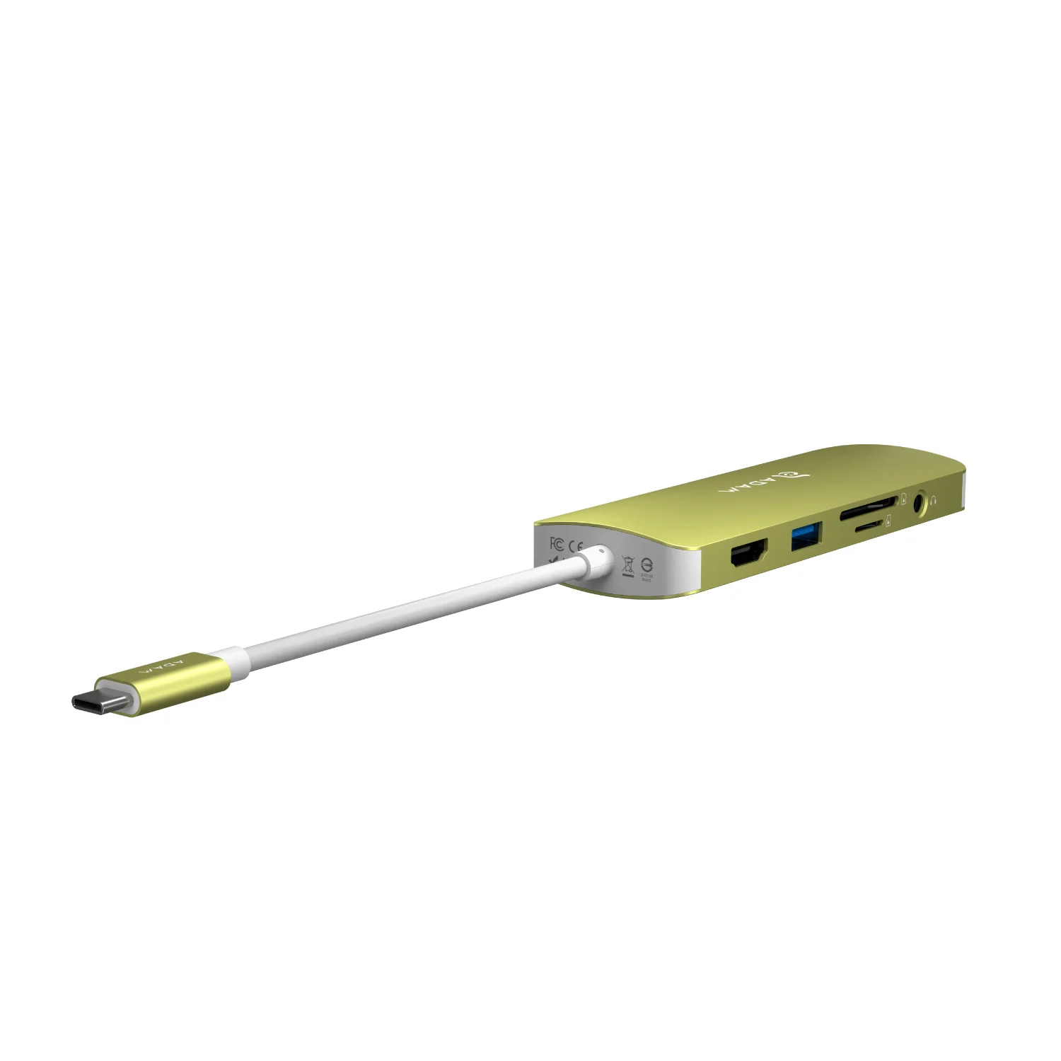 ADAM elements SE10 10 az 1-ben USB-C hub - sárga