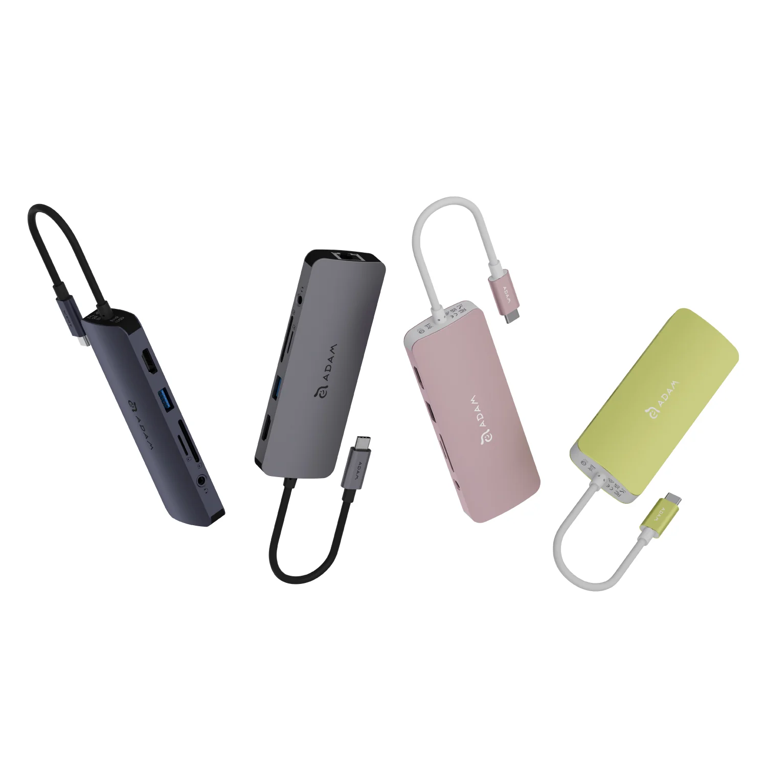 ADAM elements Hub SE10 USB-C 10-in-1 multifunkciós hub - szürke